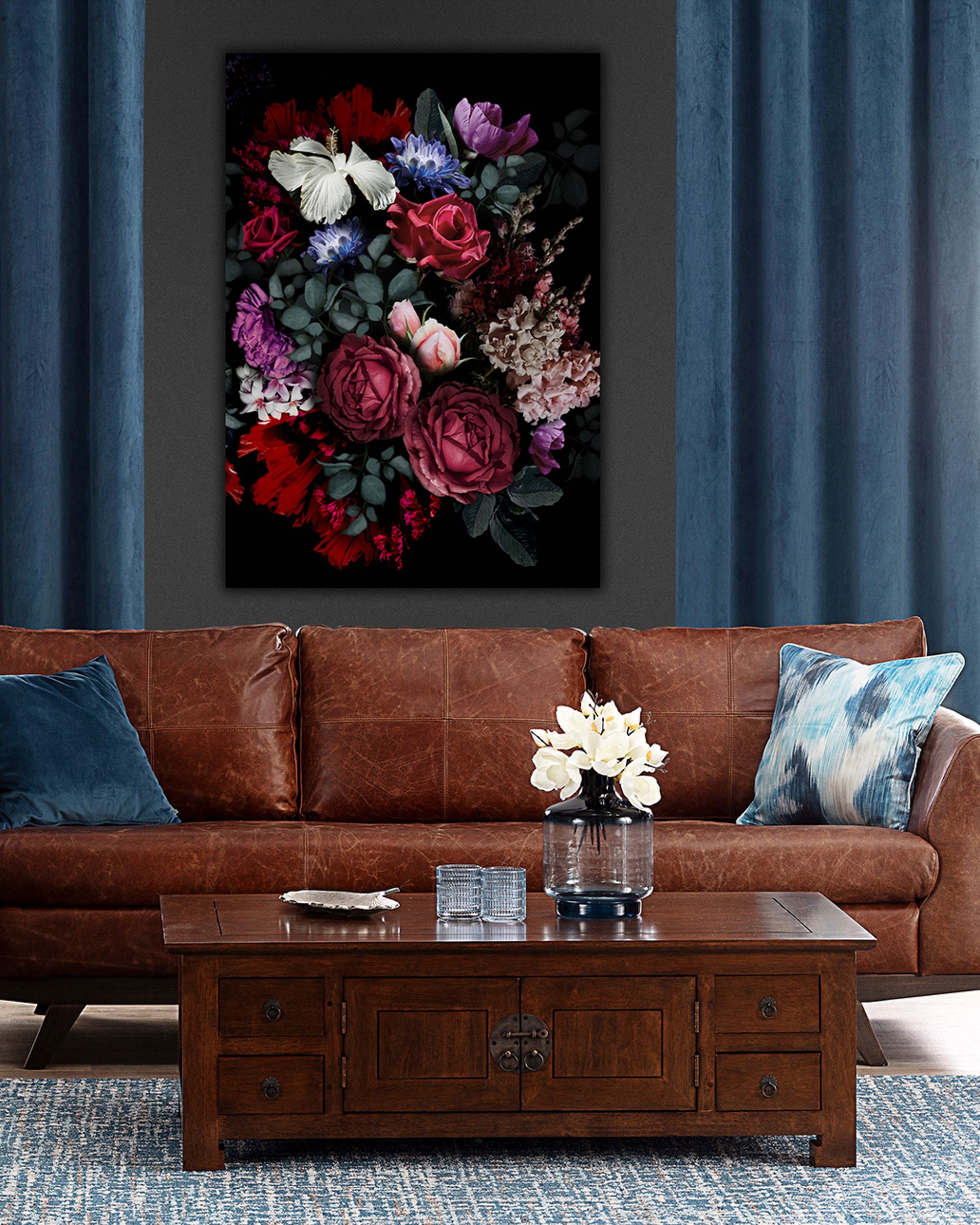 Kunstprint canvas Flowers II (hover)