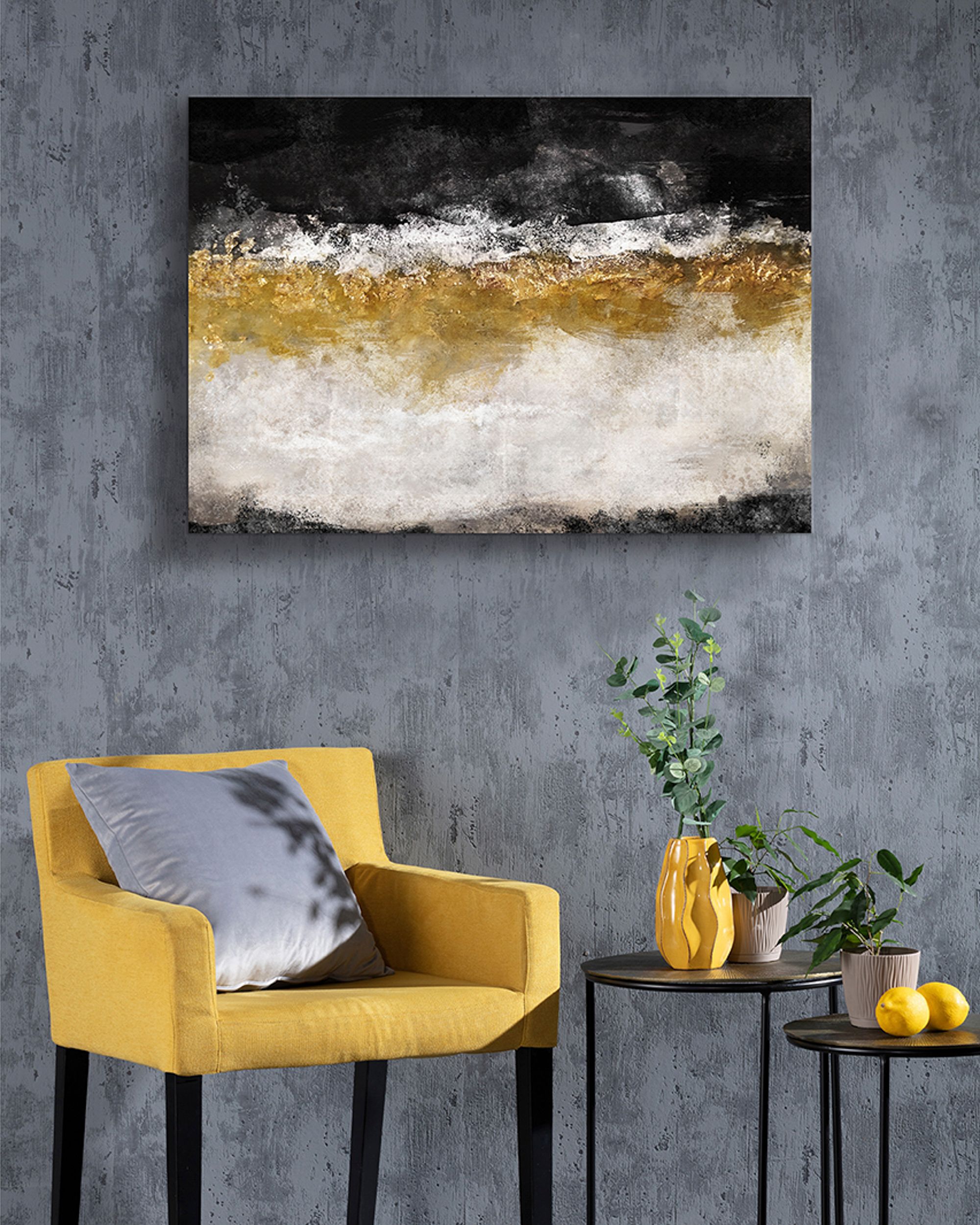 Canvasprint Black&Gold Impression (hover)