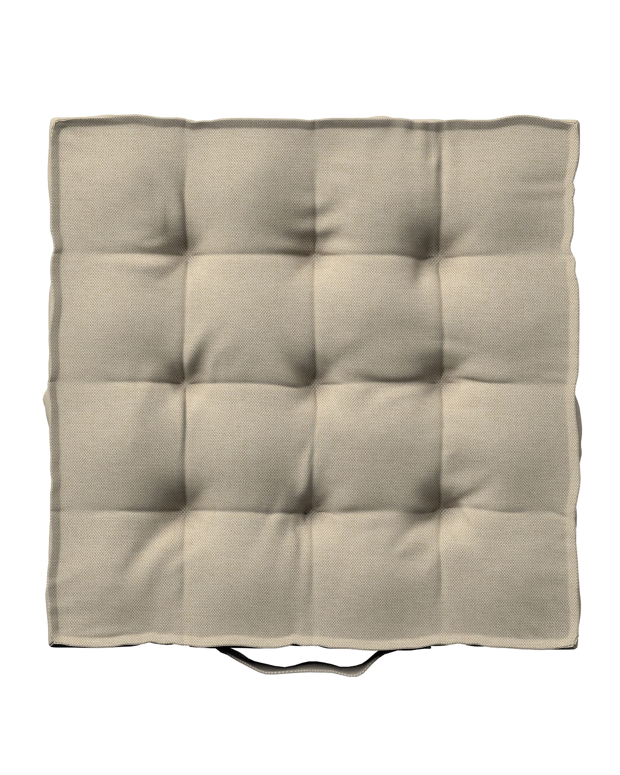 Stoelkussen Jacob met handvat kleur product beige stof outdoor, met structuur