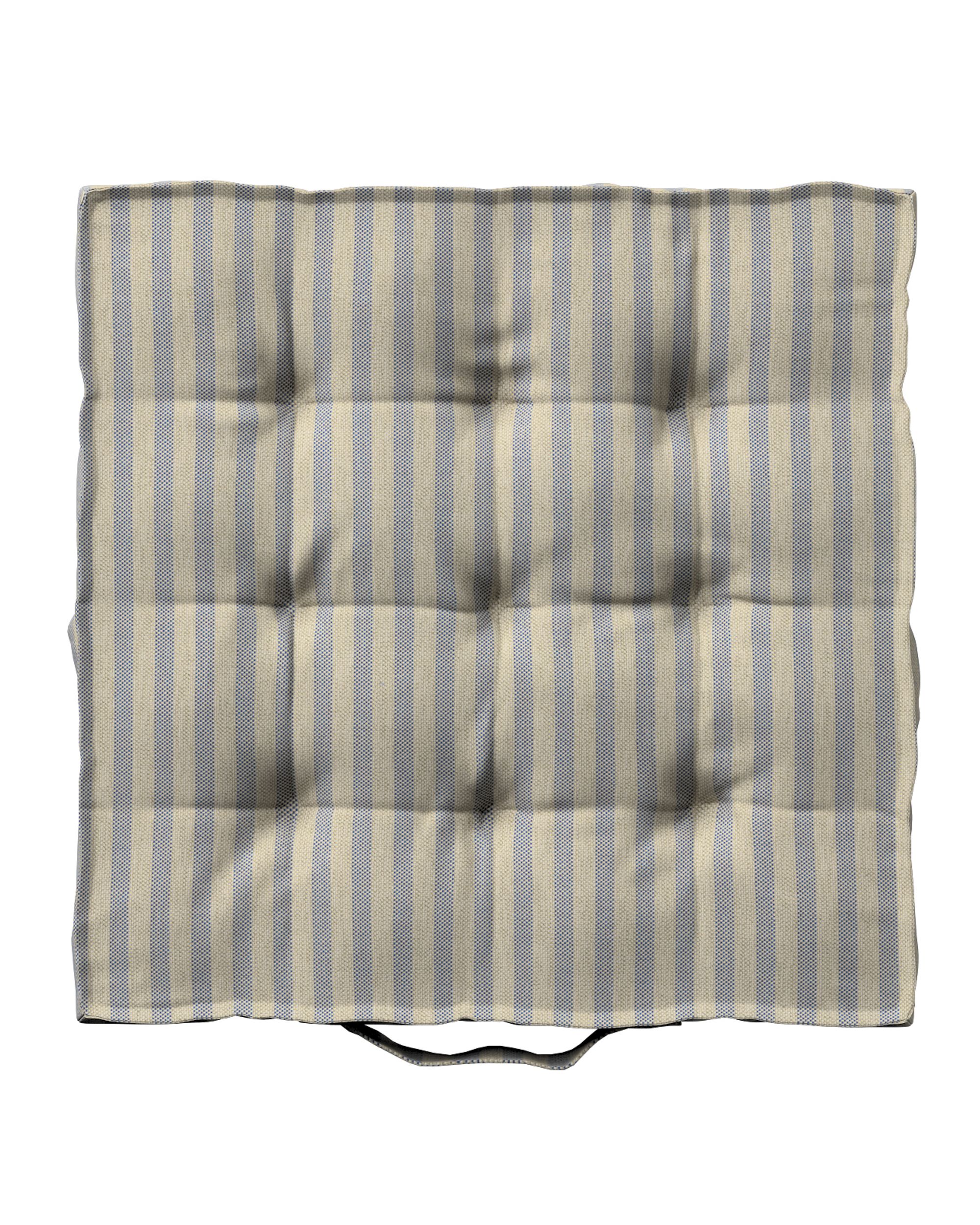 Stoelkussen Jacob met handvat kleur product beige stof outdoor, met structuur, met patroon