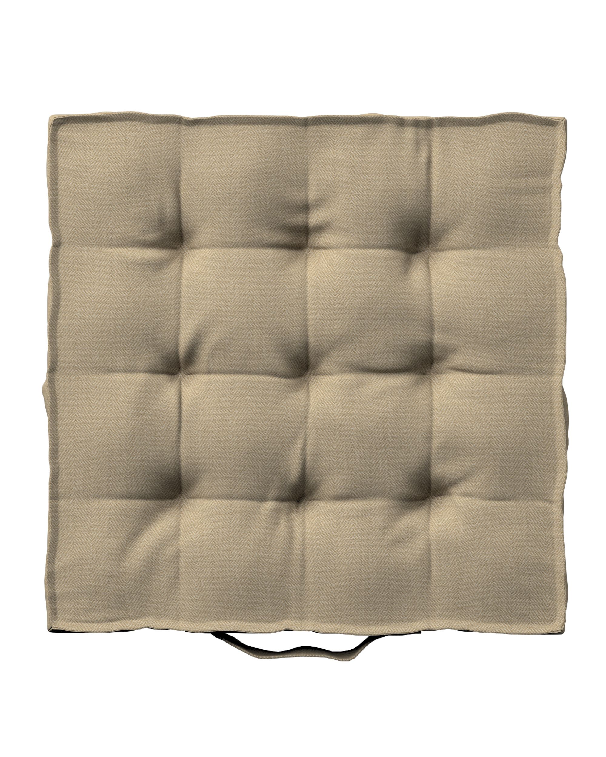 Stoelkussen Jacob met handvat kleur product beige stof outdoor, met structuur