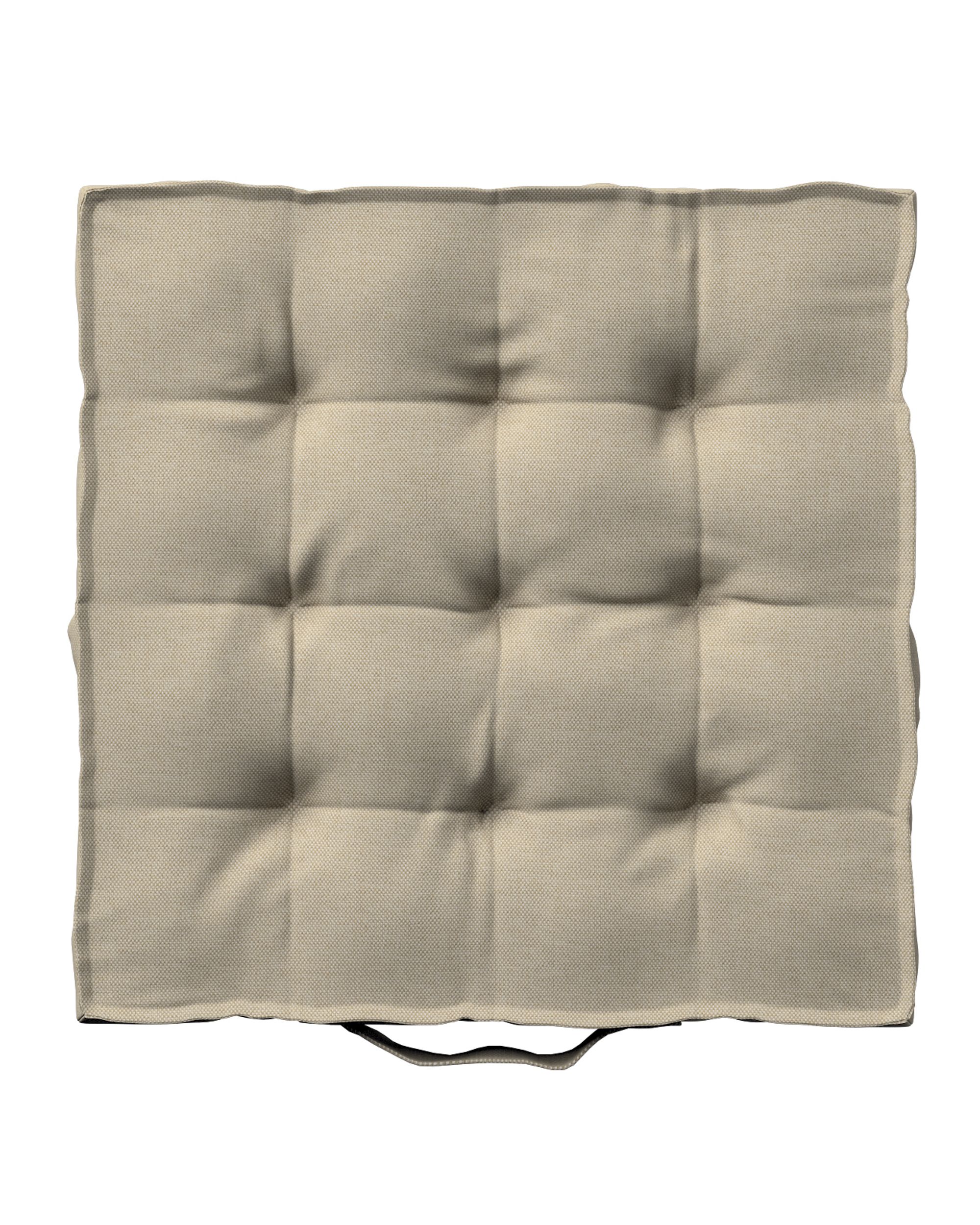Stoelkussen Jacob met handvat kleur product beige stof outdoor, met structuur