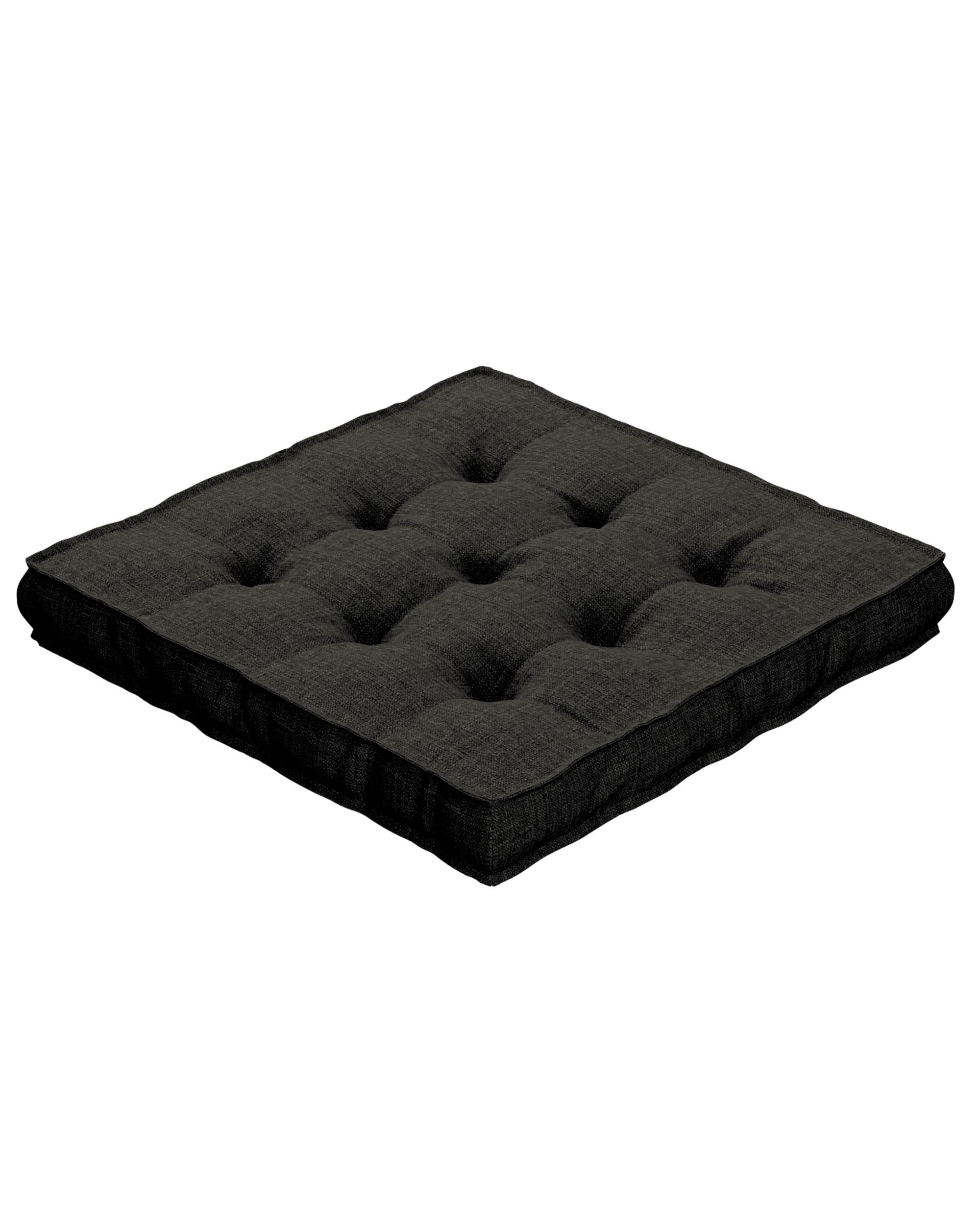 Stoelkussen Jacob met handvat kleur product bruin stof outdoor, met structuur (hover)
