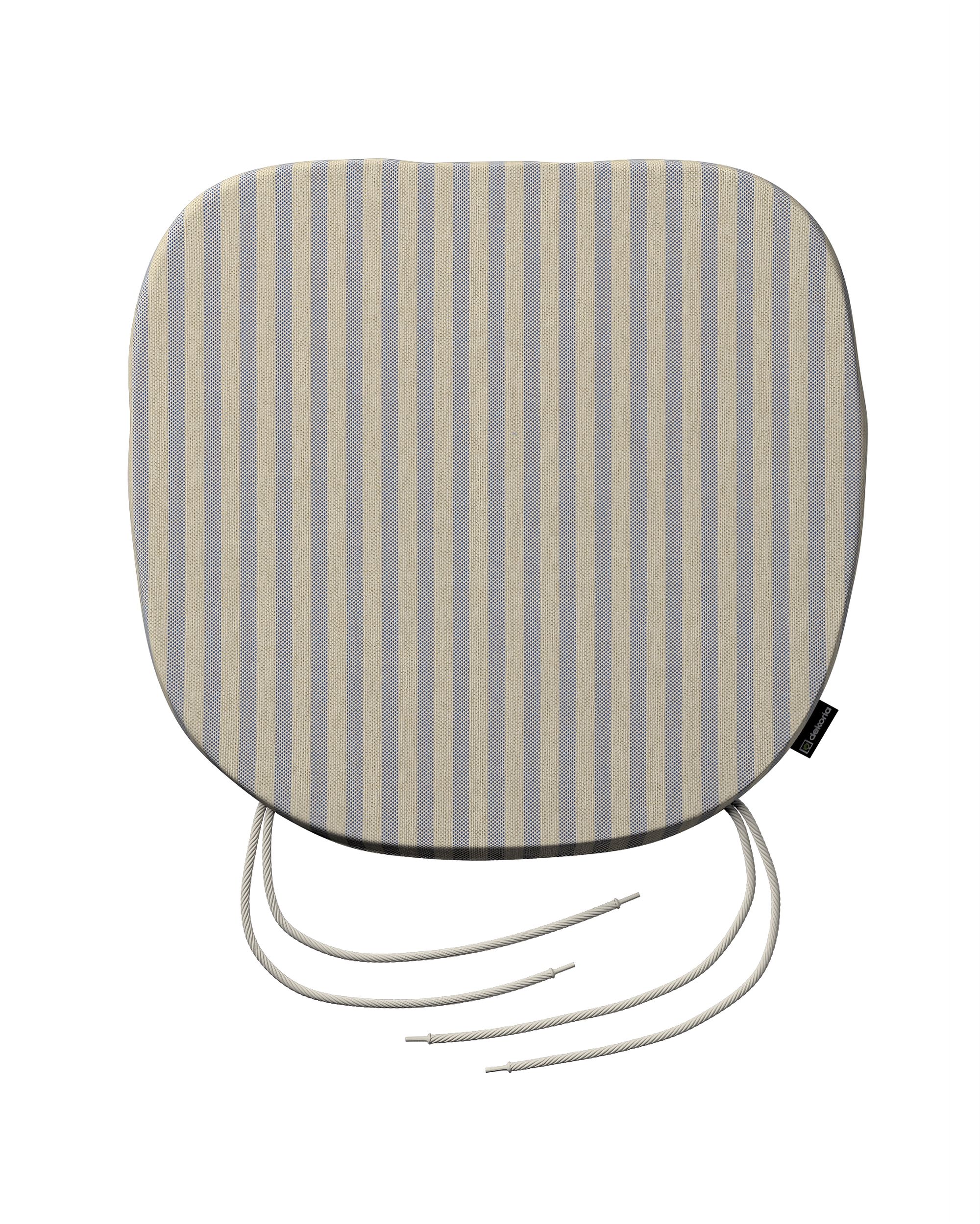Stoelkussen Marcus met koord kleur product beige stof outdoor, met structuur, met patroon