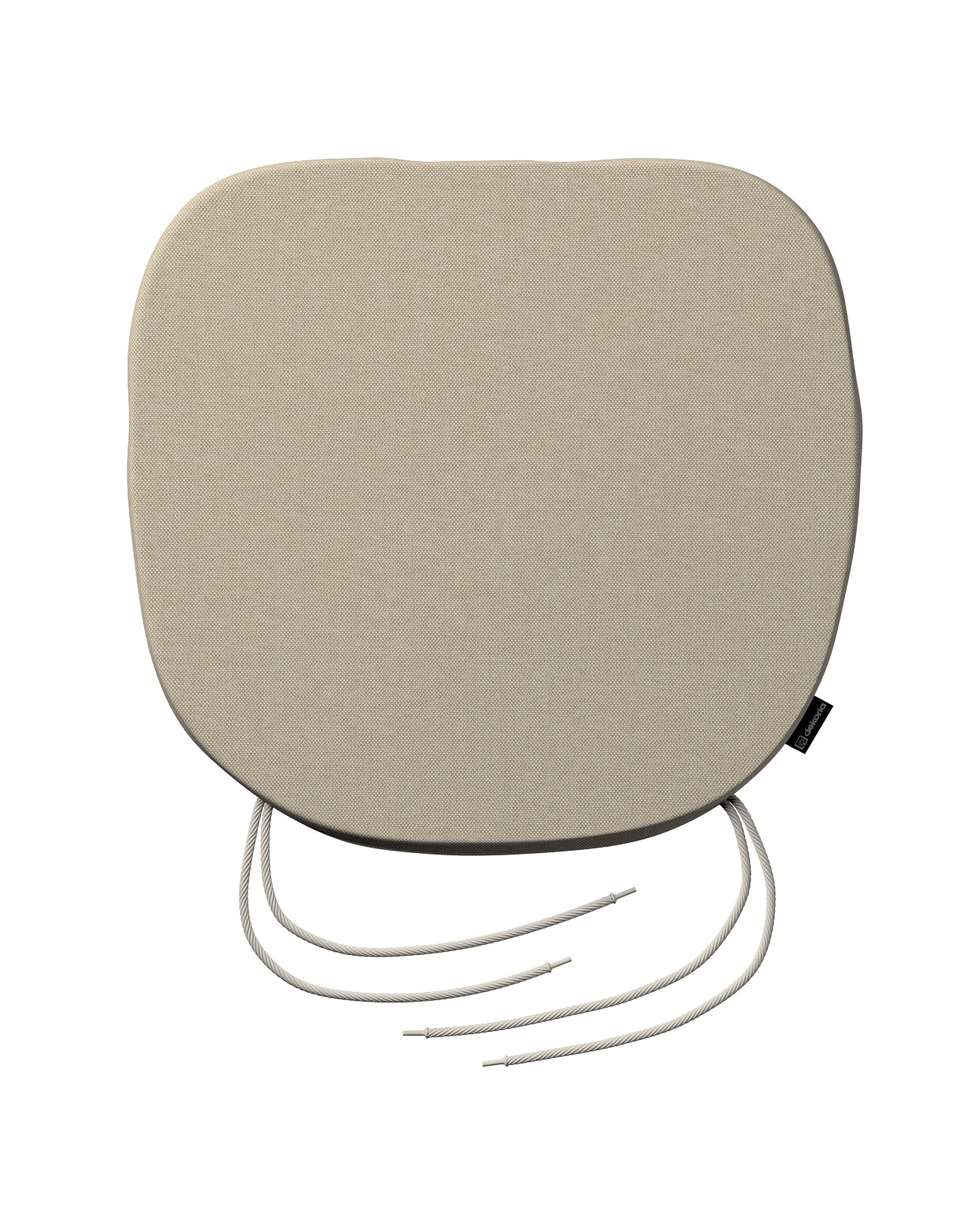 Stoelkussen Marcus met koord kleur product beige stof outdoor, met structuur