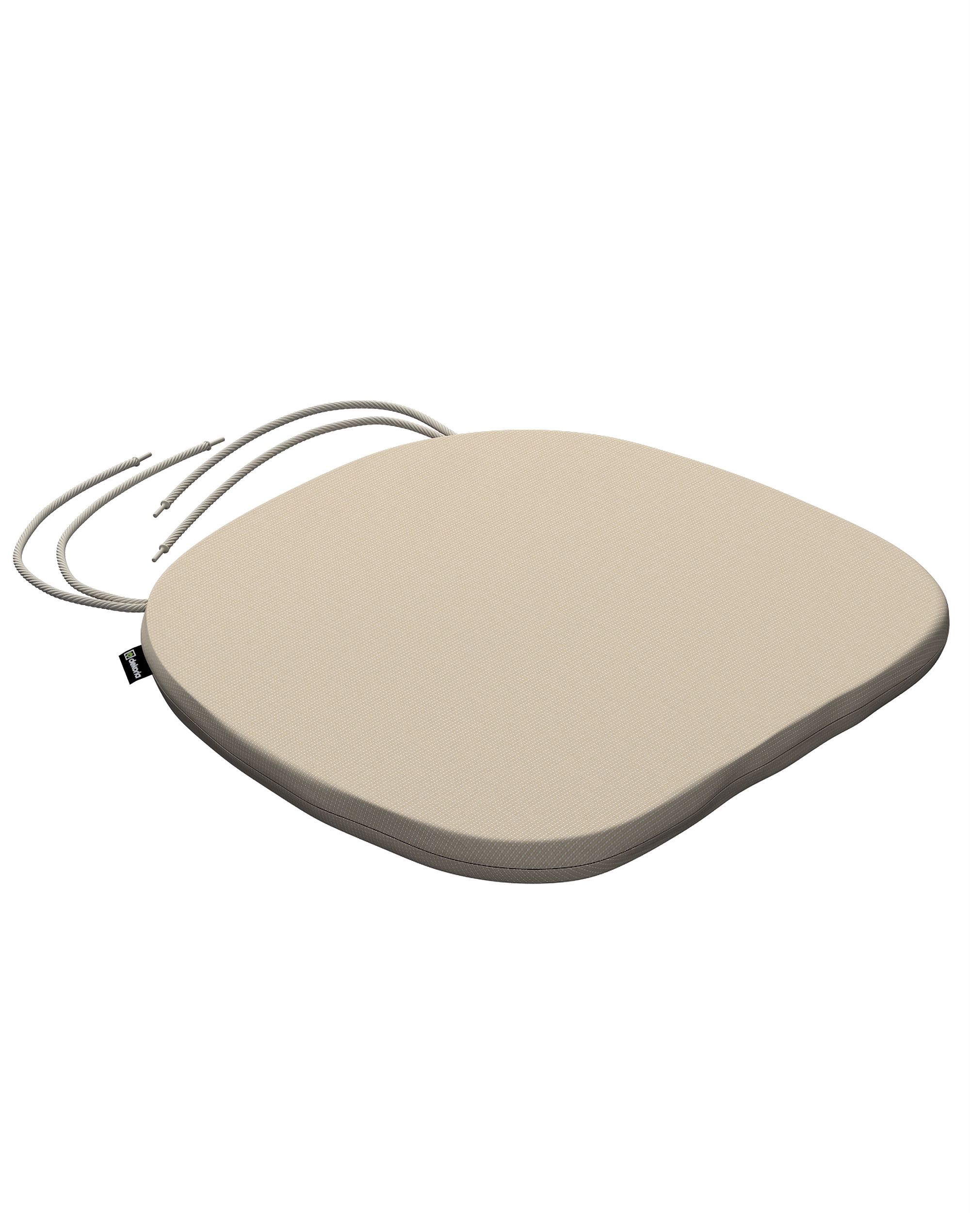 Stoelkussen Marcus met koord kleur product beige stof outdoor, met structuur (hover)