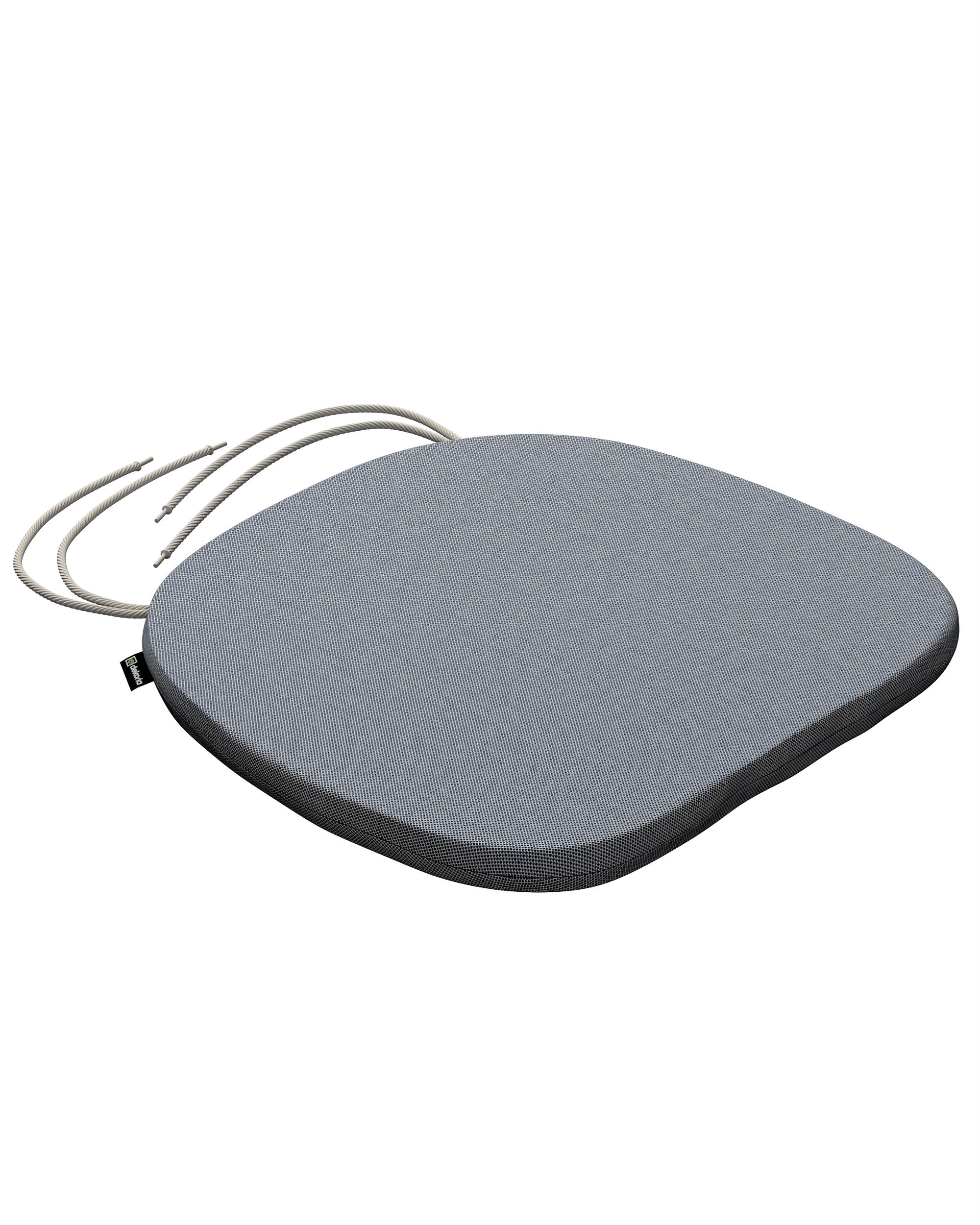 Stoelkussen Marcus met koord kleur product zwart stof outdoor, met structuur (hover)