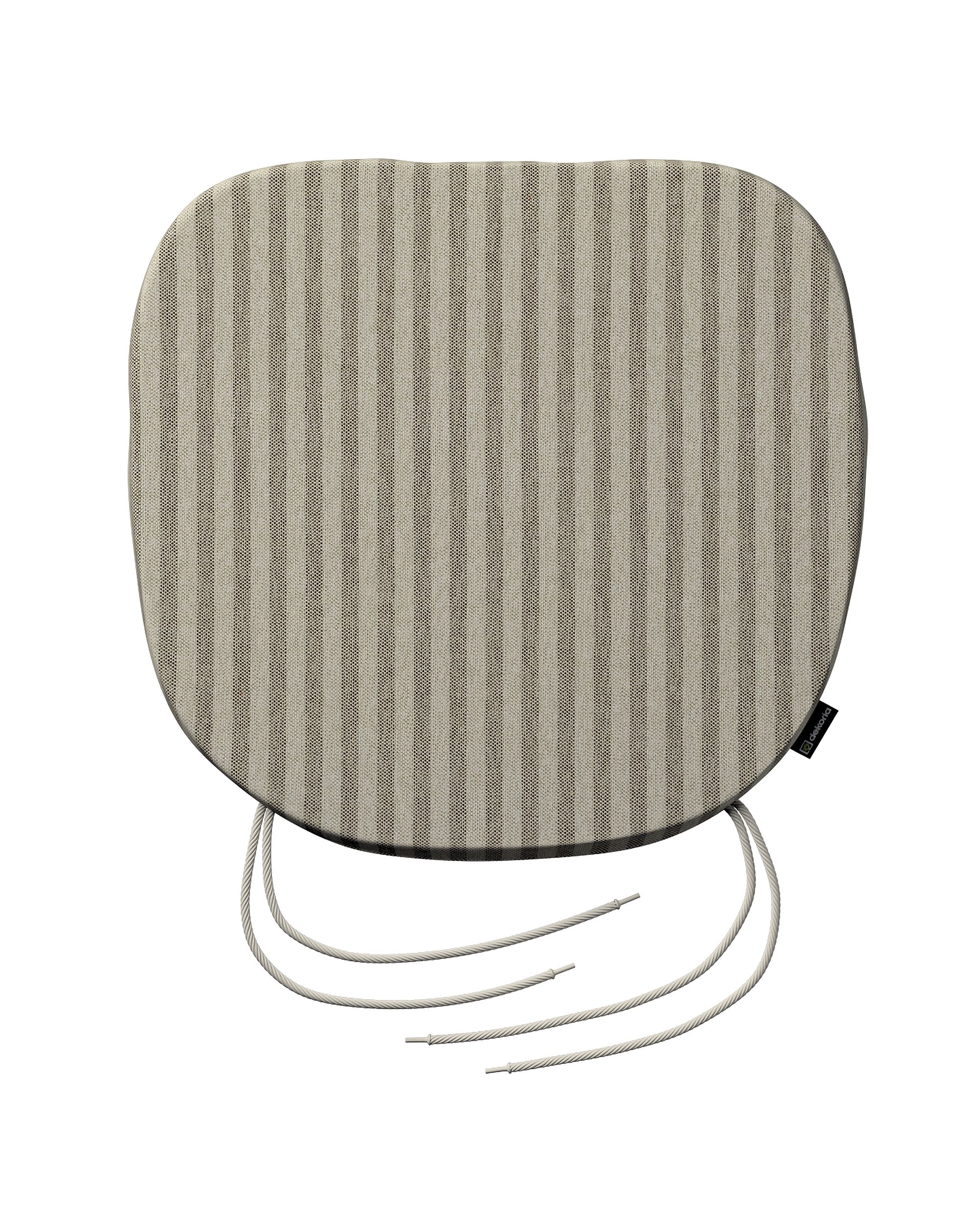 Stoelkussen Marcus met koord kleur product beige stof outdoor, met structuur, met patroon