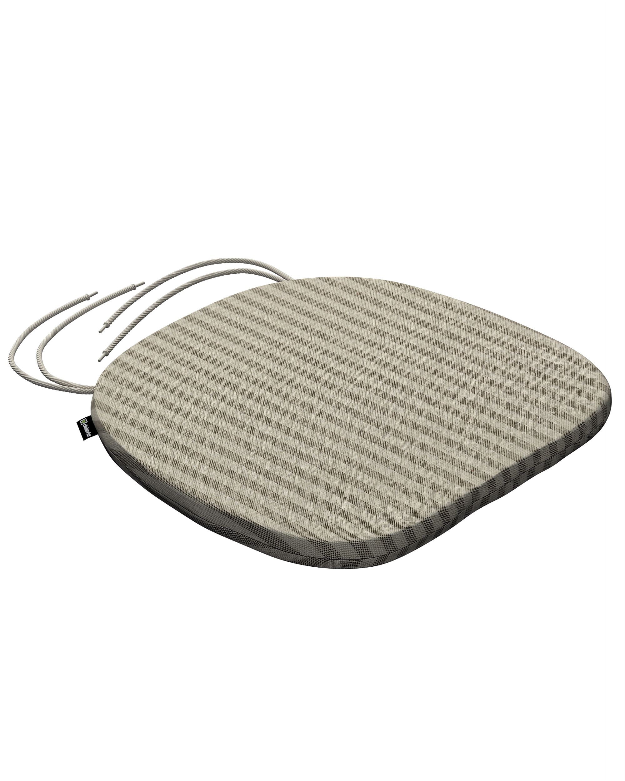 Stoelkussen Marcus met koord kleur product beige stof outdoor, met structuur, met patroon (hover)