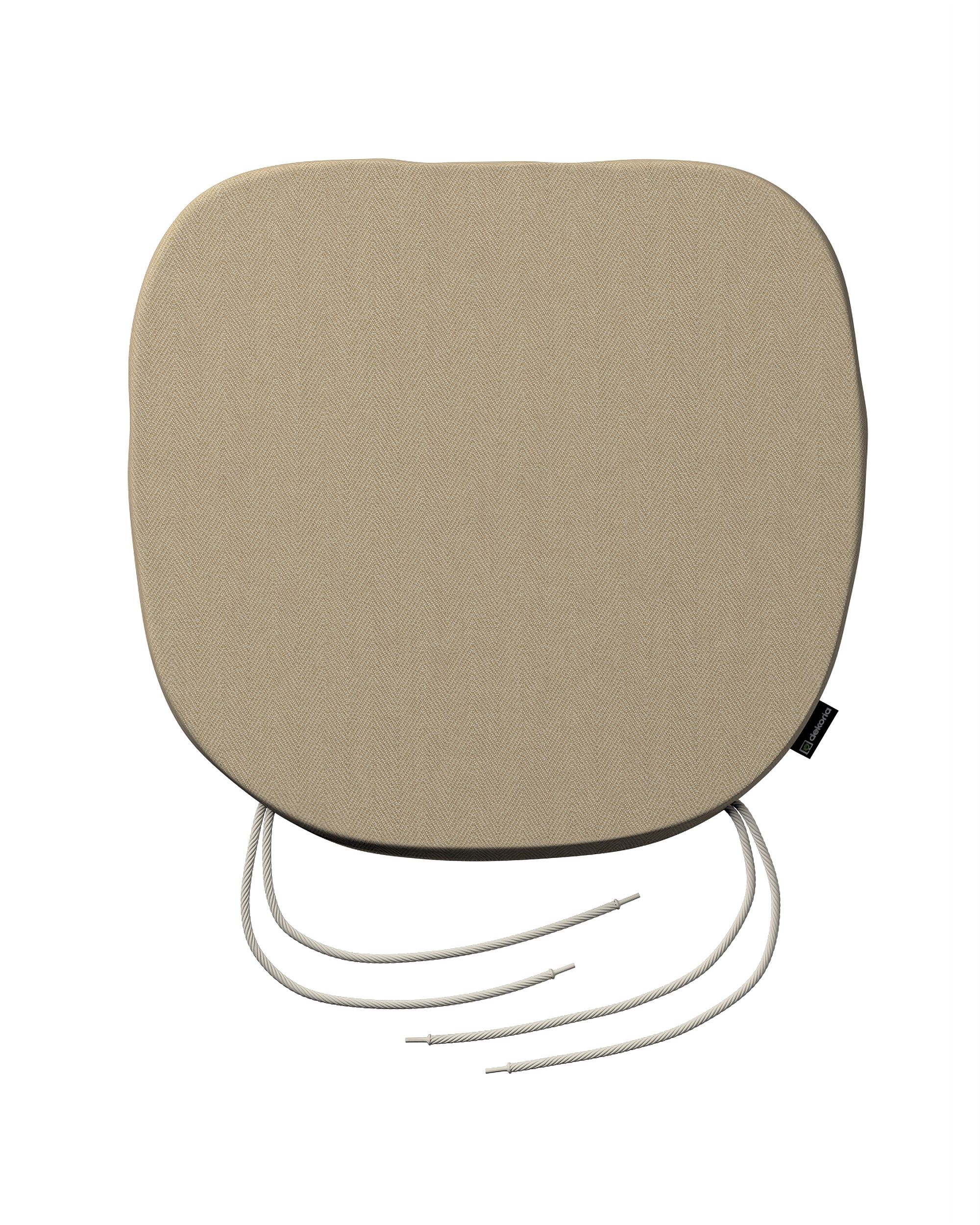 Stoelkussen Marcus met koord kleur product beige stof outdoor, met structuur