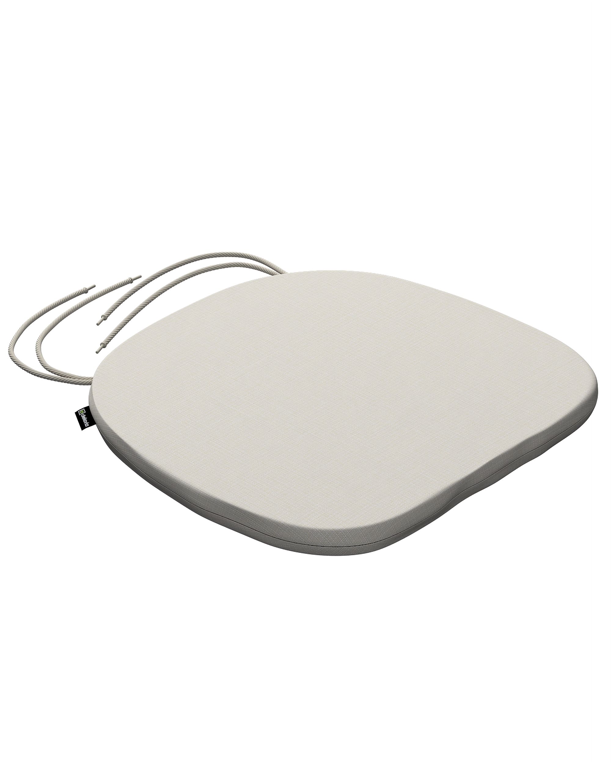 Stoelkussen Marcus met koord kleur product crème stof outdoor, met structuur (hover)