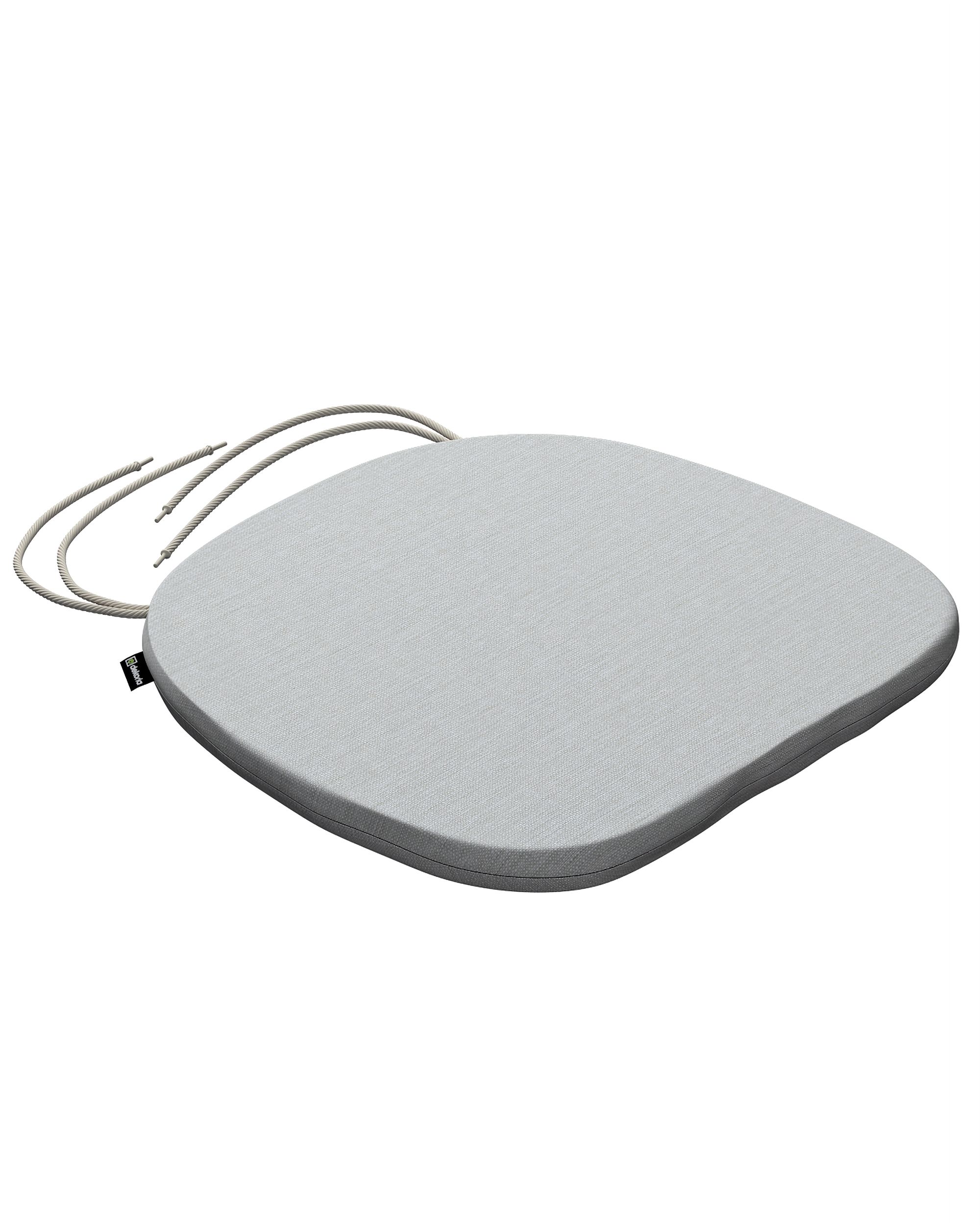 Stoelkussen Marcus met koord kleur product grijs stof outdoor, met structuur (hover)