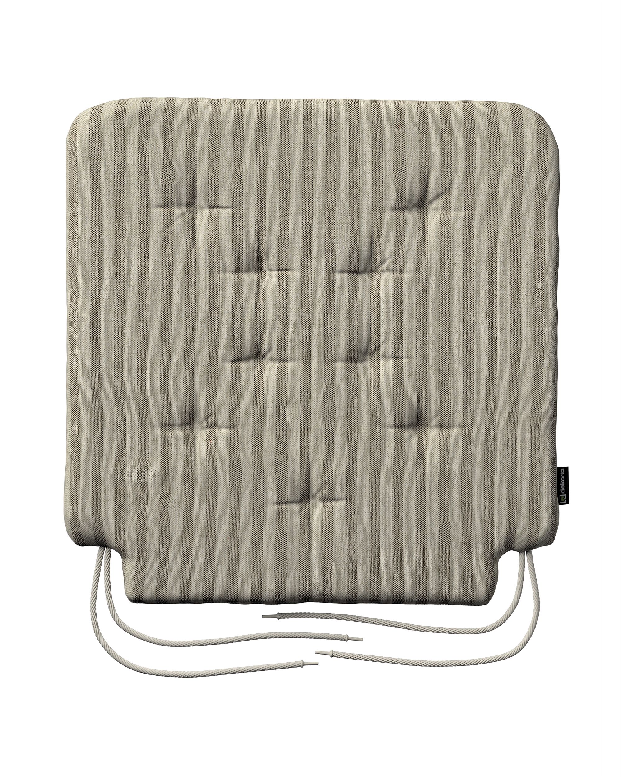 Stoelkussen Christoph met koord kleur product beige stof outdoor, met structuur, met patroon
