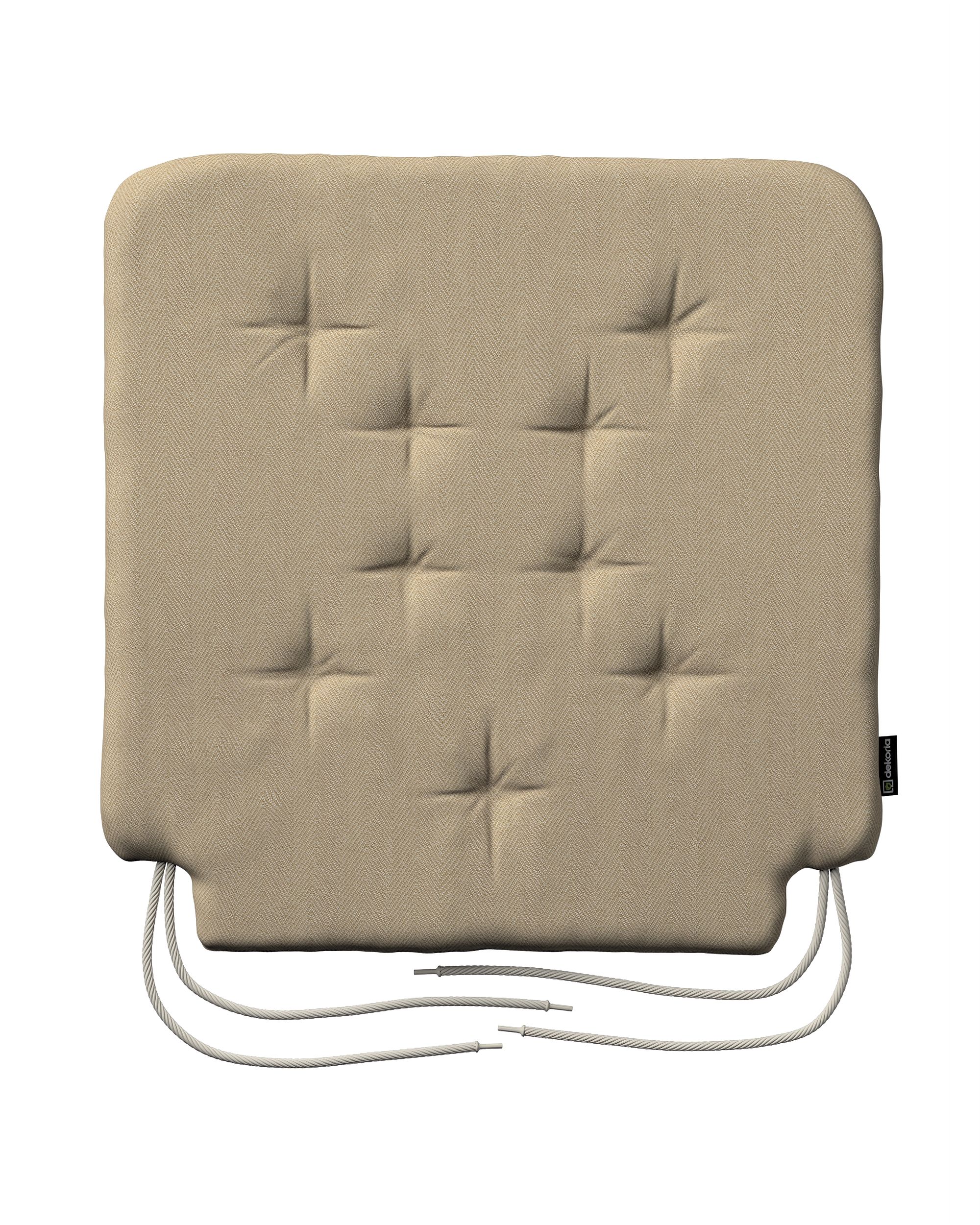 Stoelkussen Christoph met koord kleur product beige stof outdoor, met structuur