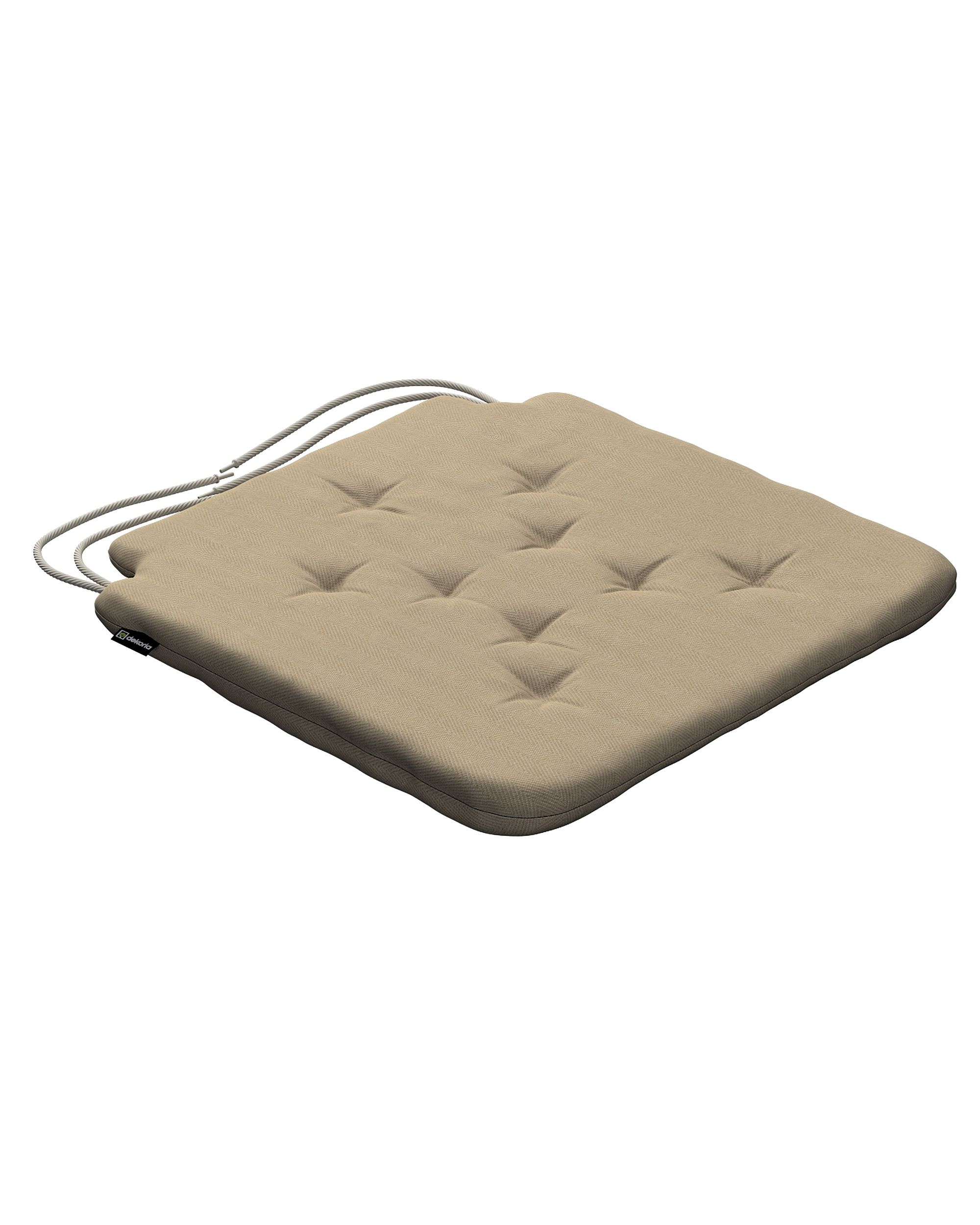 Stoelkussen Christoph met koord kleur product beige stof outdoor, met structuur (hover)