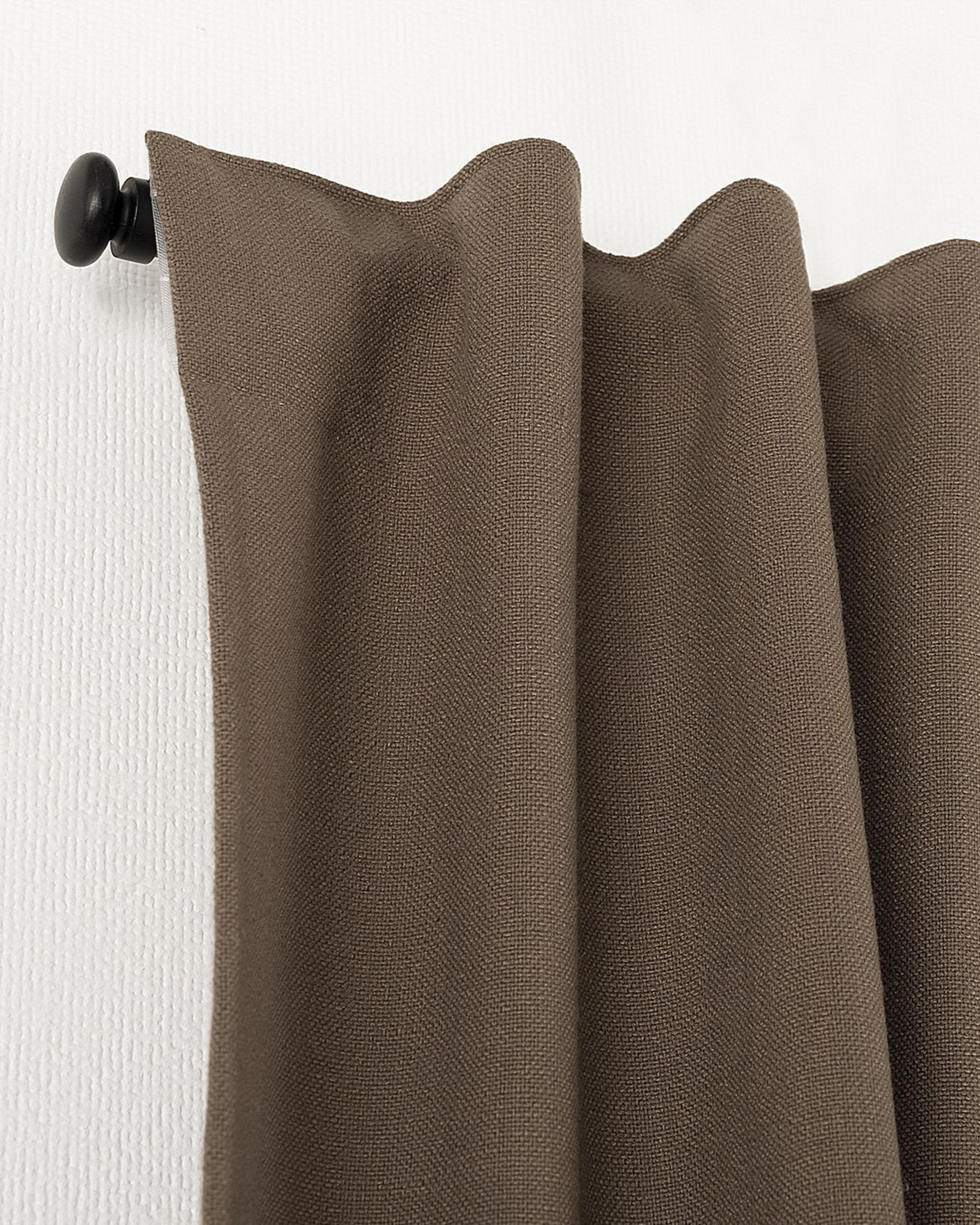 Kant-en-Klaar Gordijn BASIC met plooi-/lusband 140x280 cm Bruin (hover)