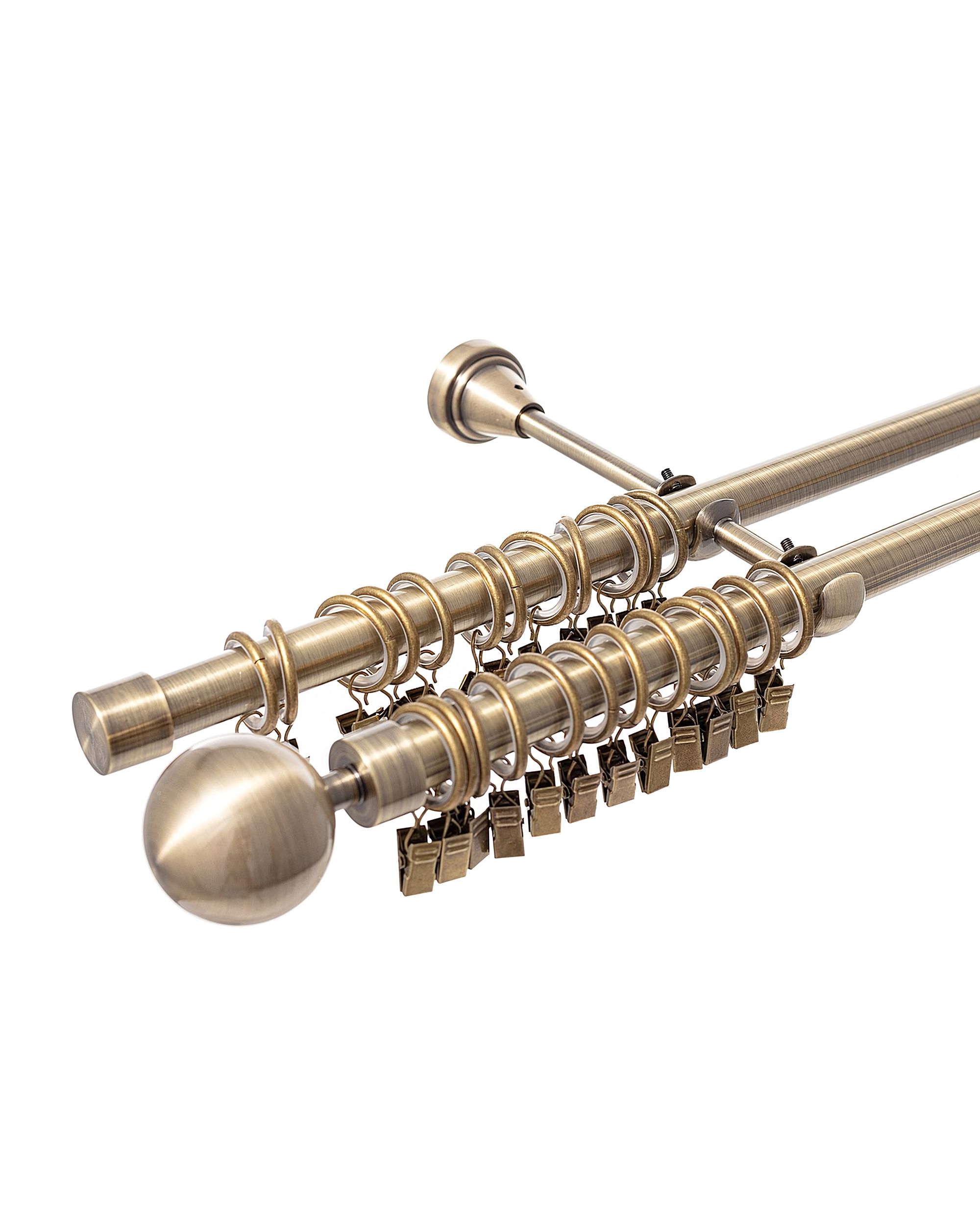 Dubbele Gordijnroede Elegant Antiek 200 cm