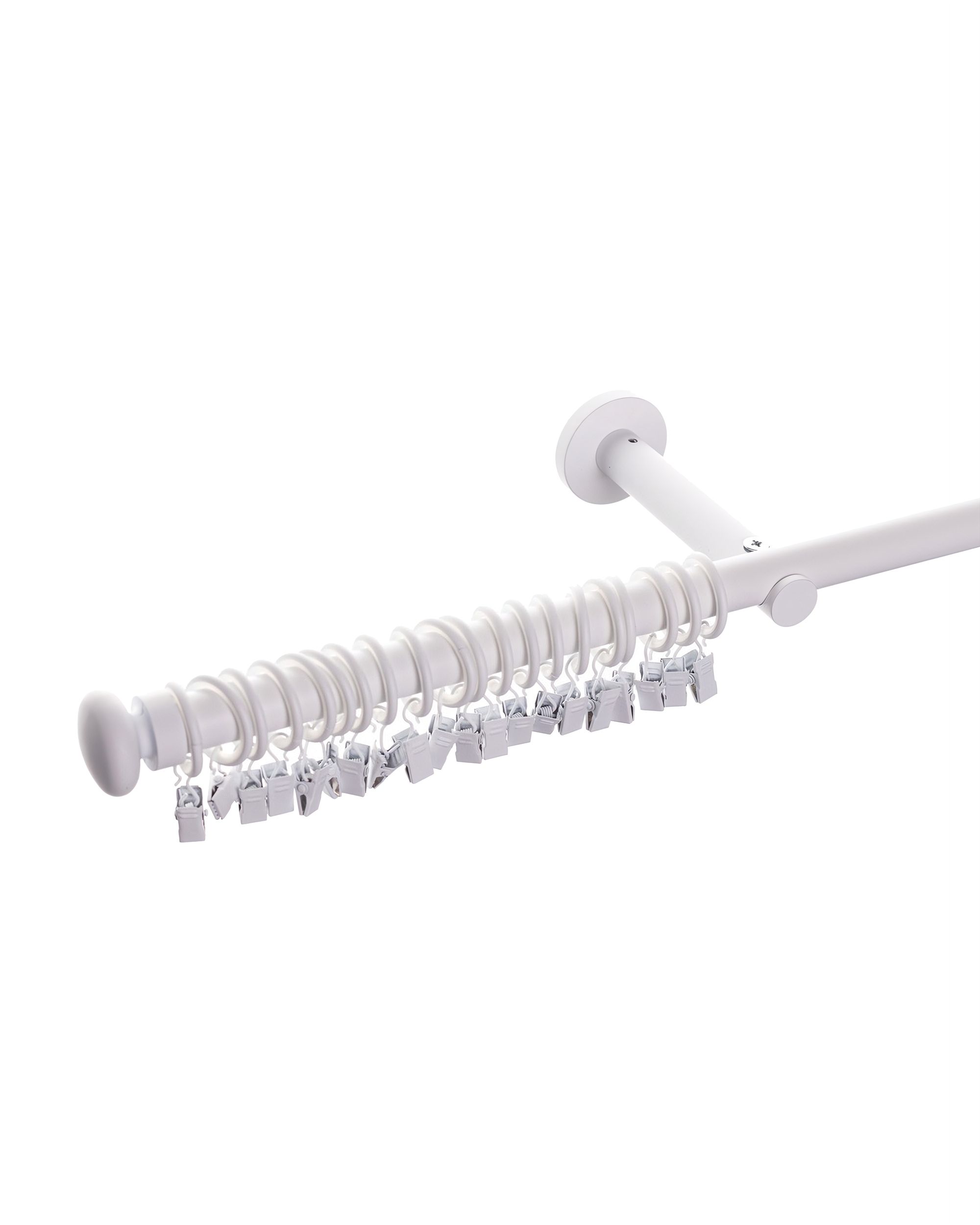 Gordijnroede Modern Wit Mat 160 cm