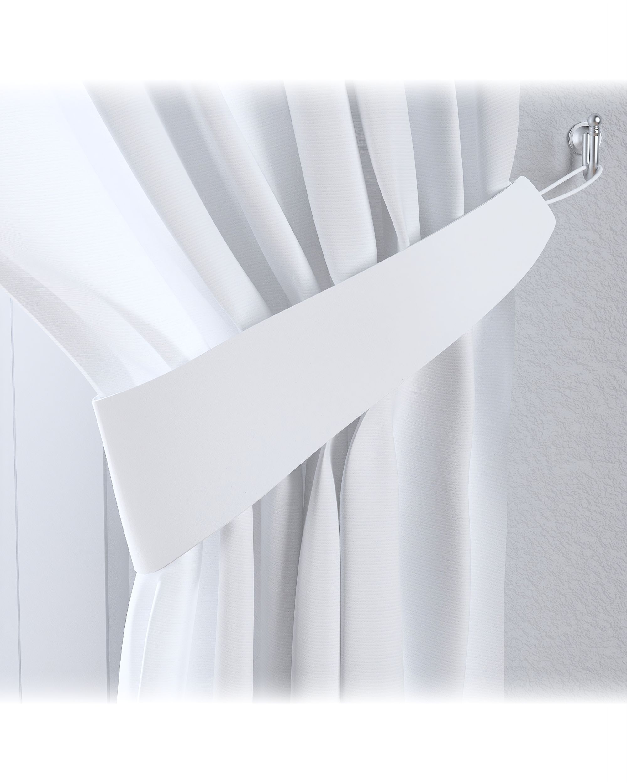 Embrasse Victoria 12x70 cm kleur product wit stof verduisterend