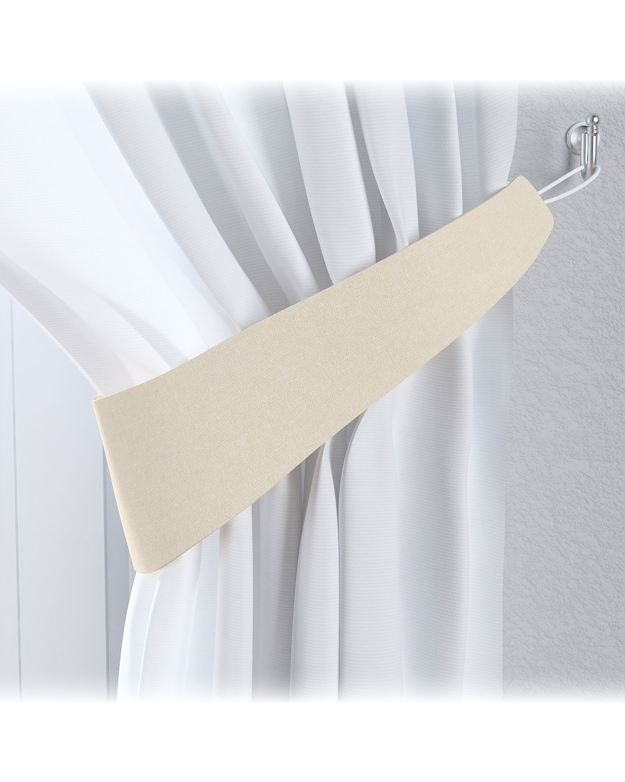 Embrasse Victoria 12x70 cm kleur product beige stof verduisterend