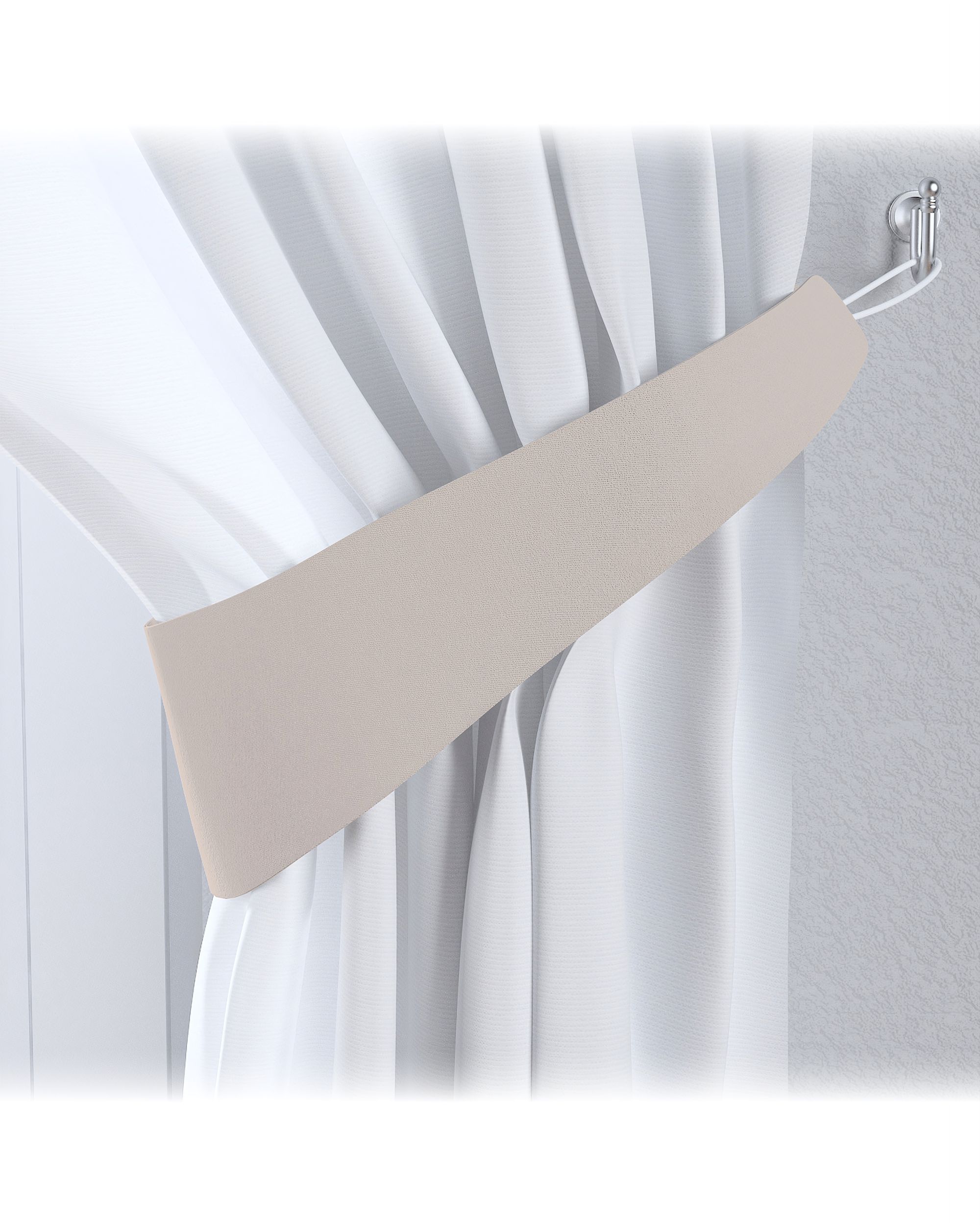 Embrasse Victoria 12x70 cm kleur product beige stof verduisterend