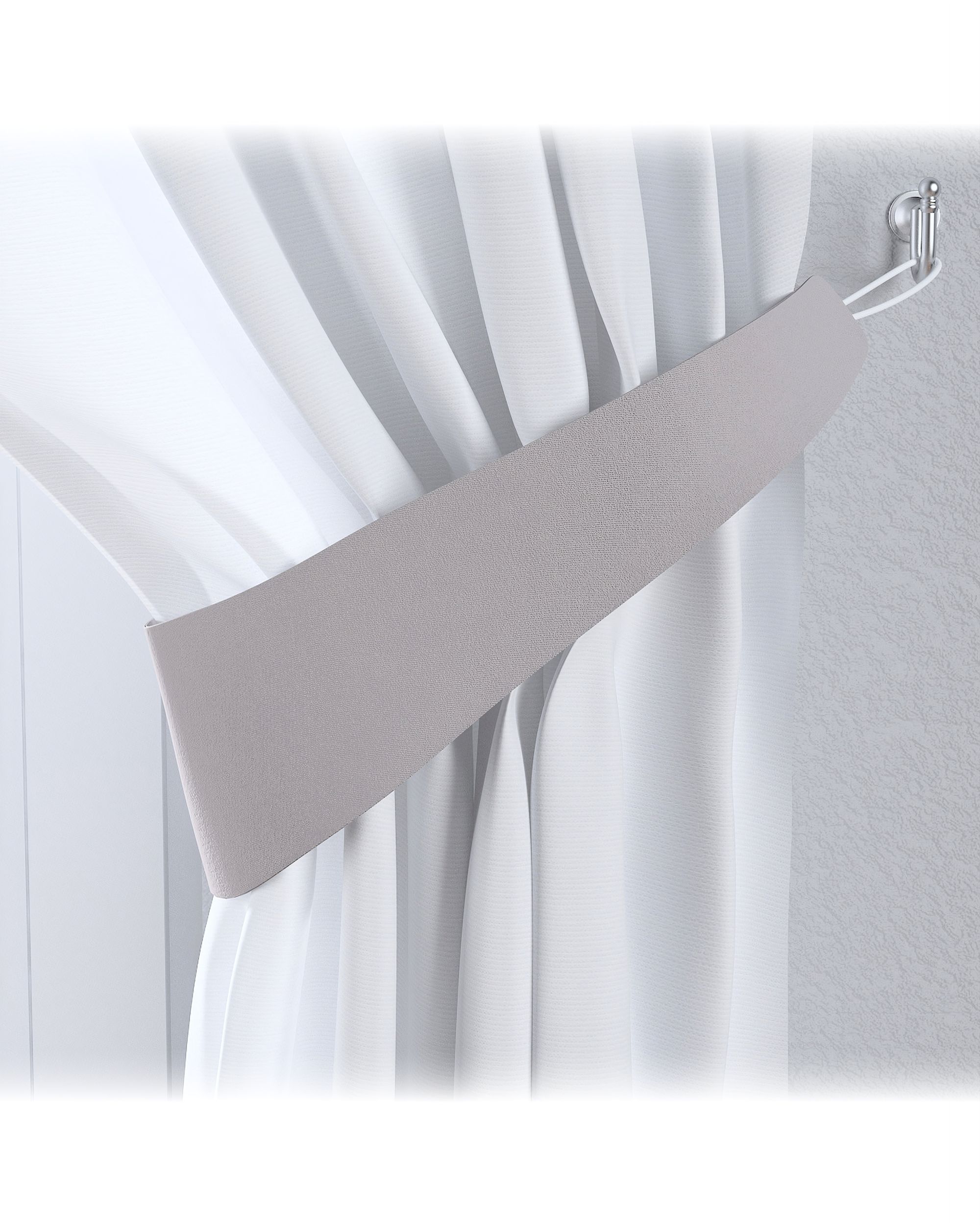 Embrasse Victoria 12x70 cm kleur product grijs stof verduisterend