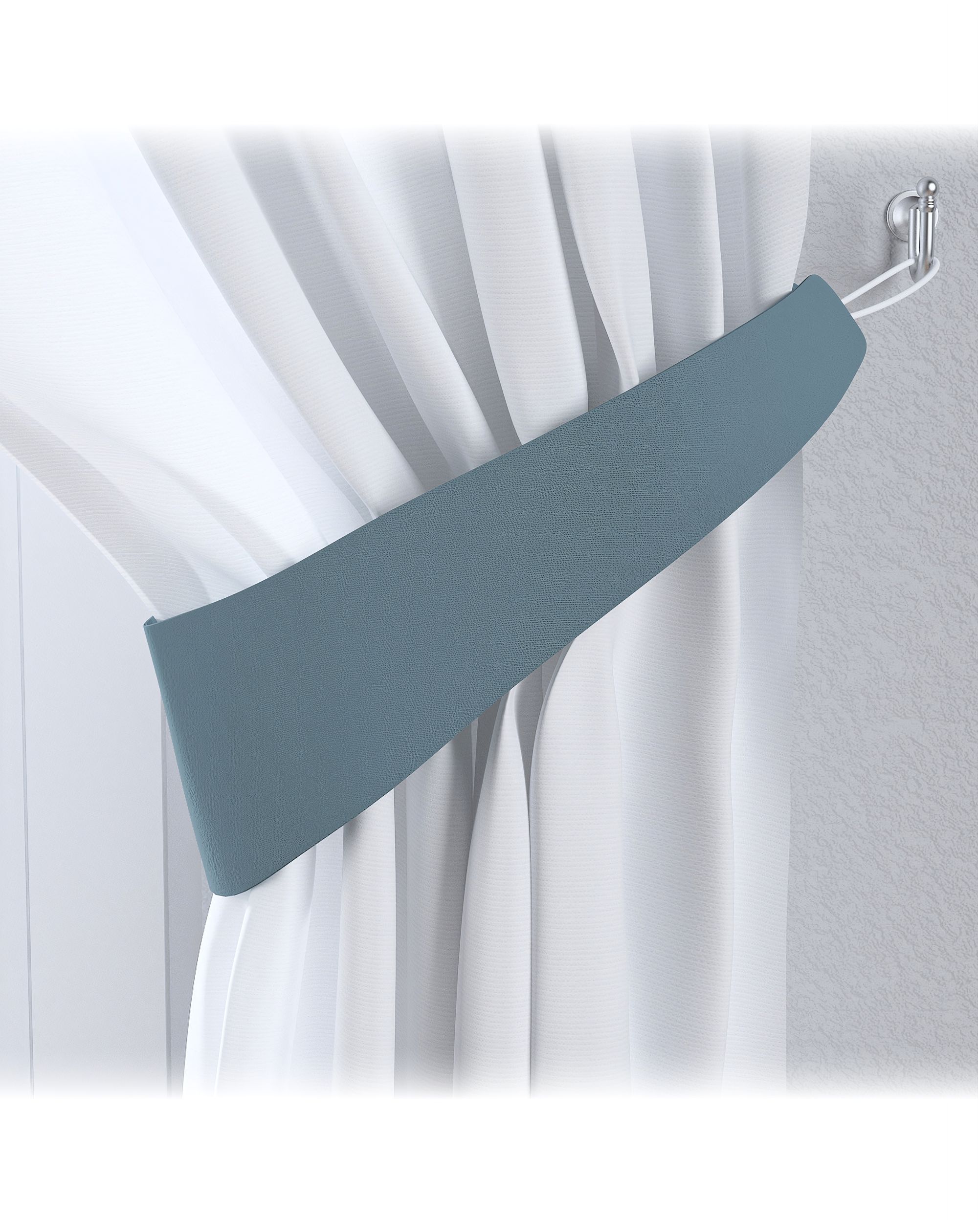 Embrasse Victoria 12x70 cm kleur product blauw stof verduisterend