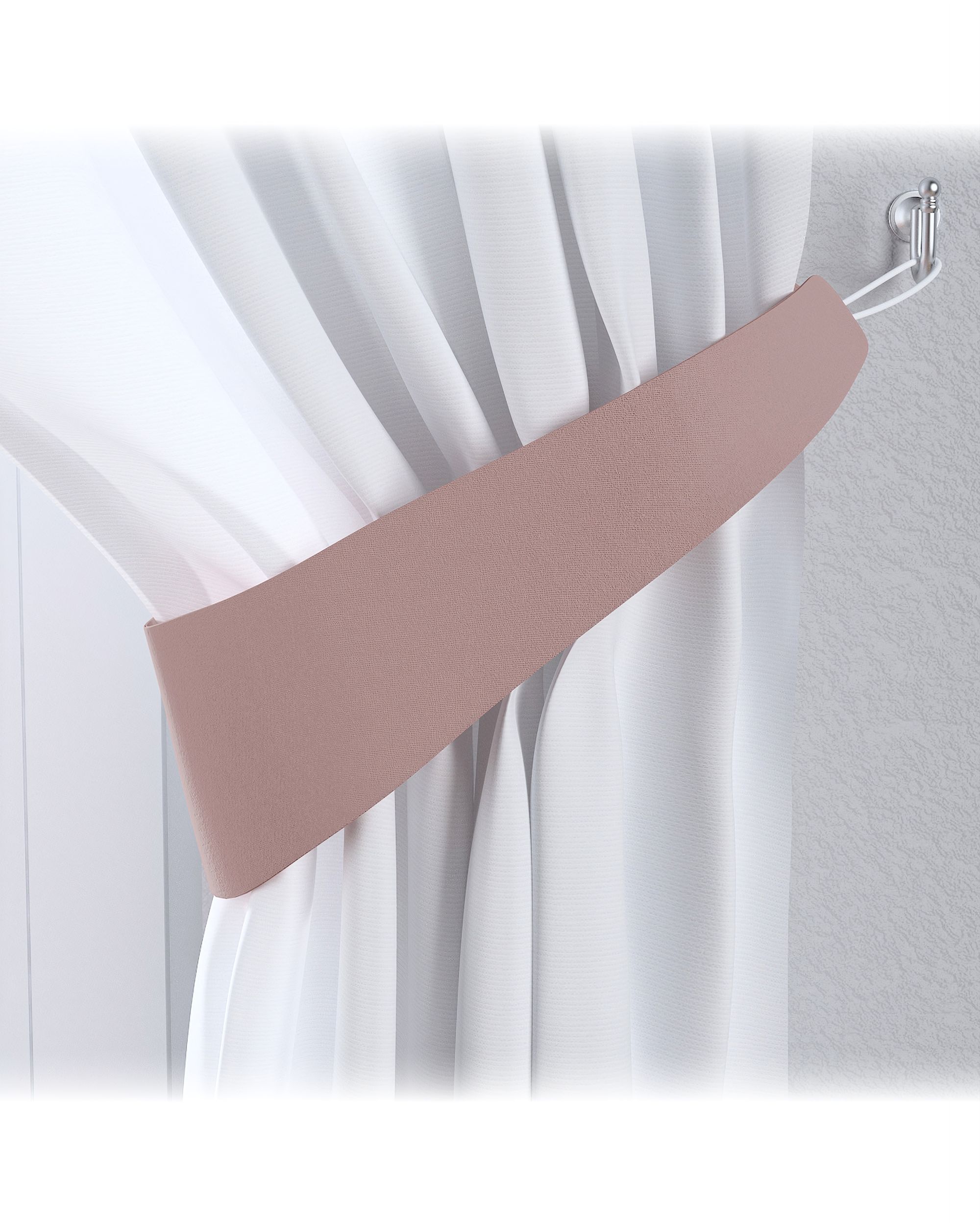 Embrasse Victoria 12x70 cm kleur product roze stof verduisterend