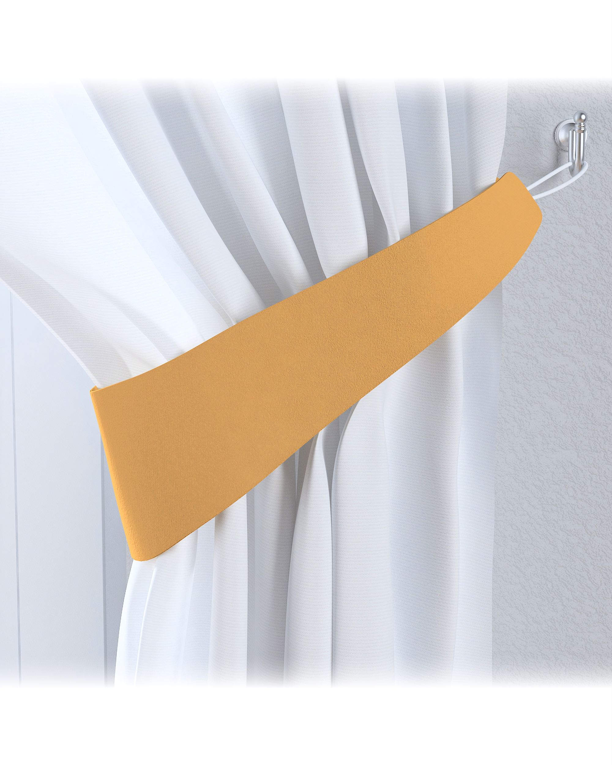 Embrasse Victoria 12x70 cm kleur product geel stof verduisterend