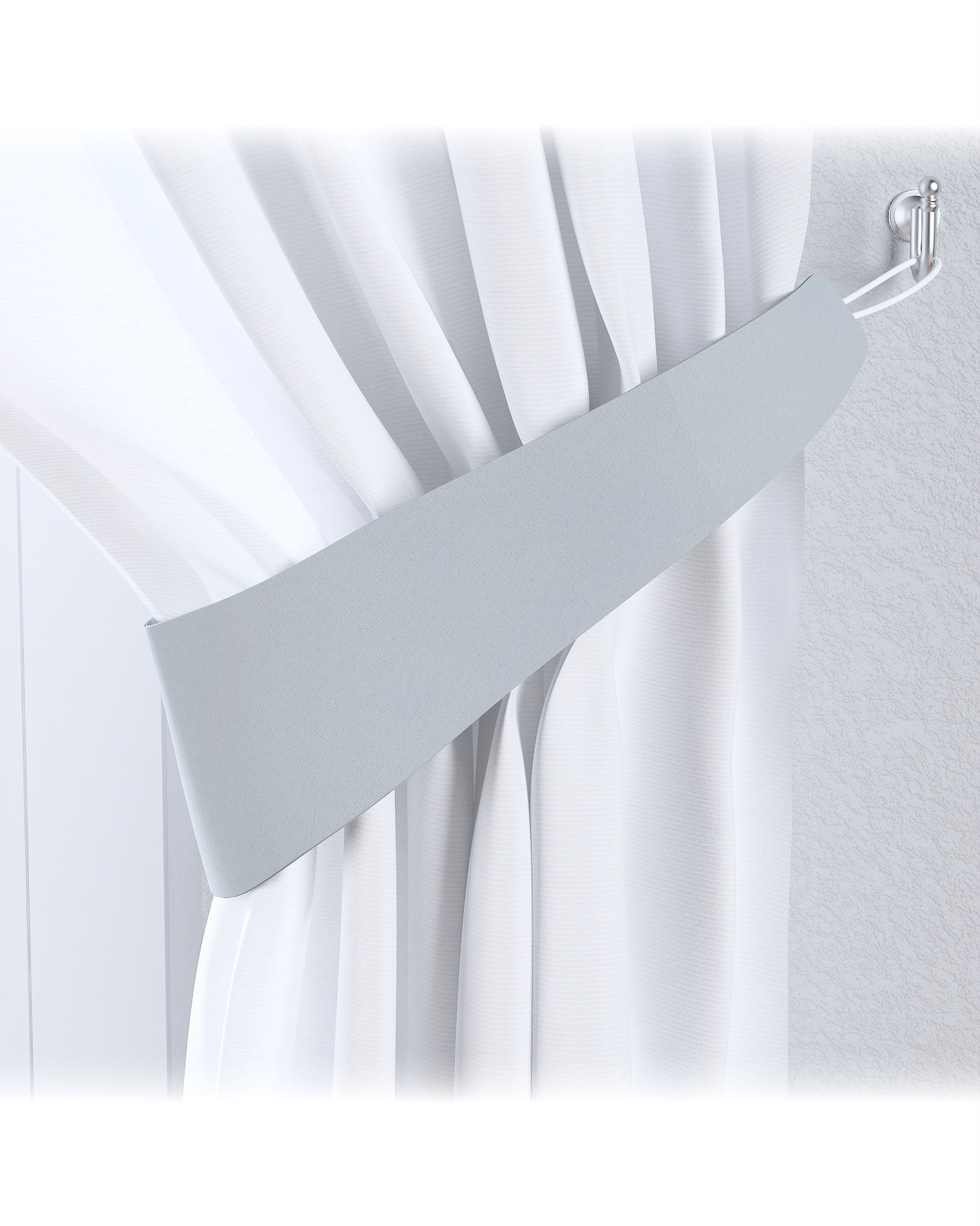 Embrasse Victoria 12x70 cm kleur product grijs stof verduisterend