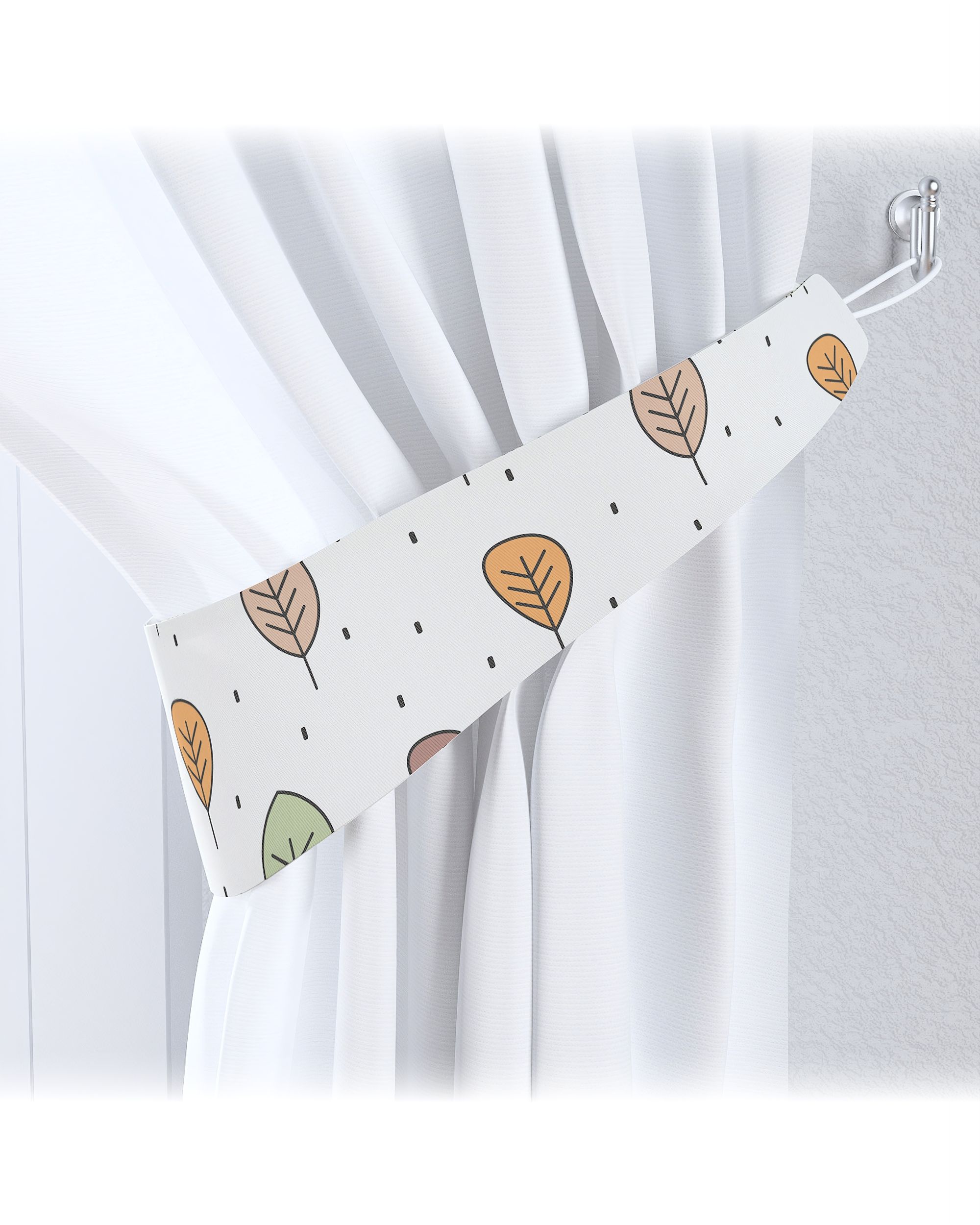 Embrasse Victoria 12x70 cm kleur product bruin stof met patroon