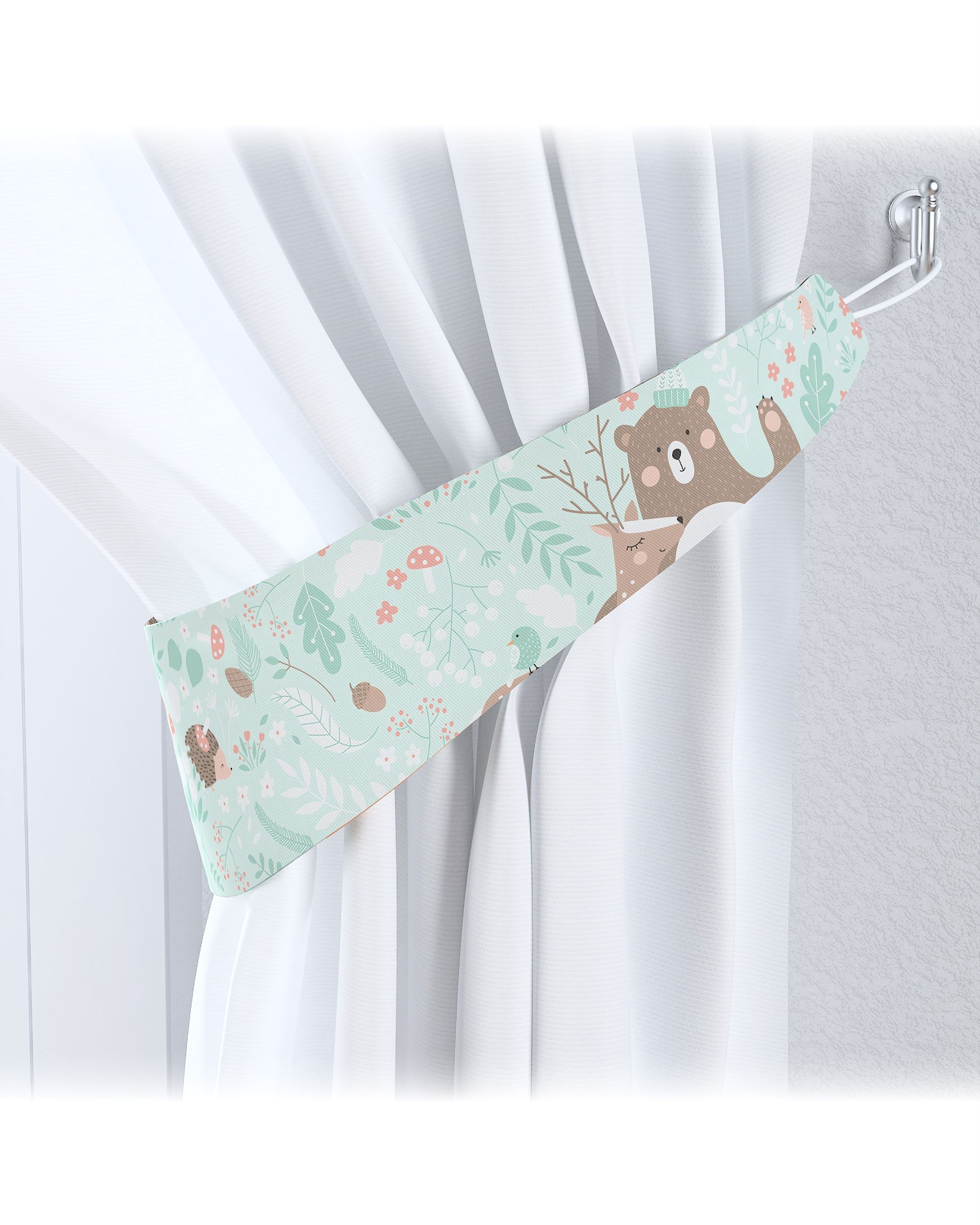 Embrasse Victoria 12x70 cm kleur product groen stof met patroon