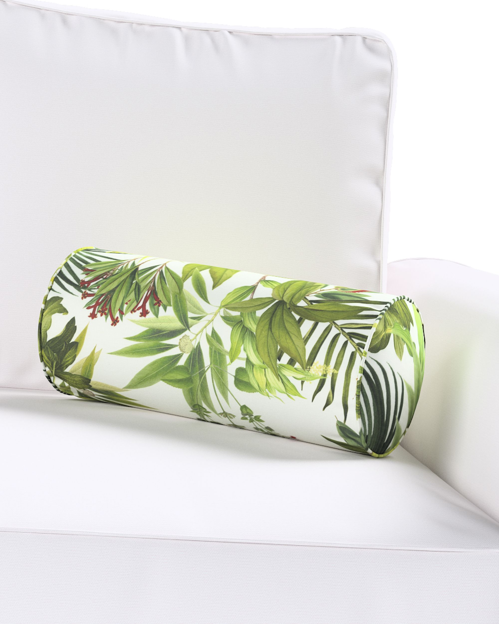 Rolkussen kleur product groen stof met patroon (hover)
