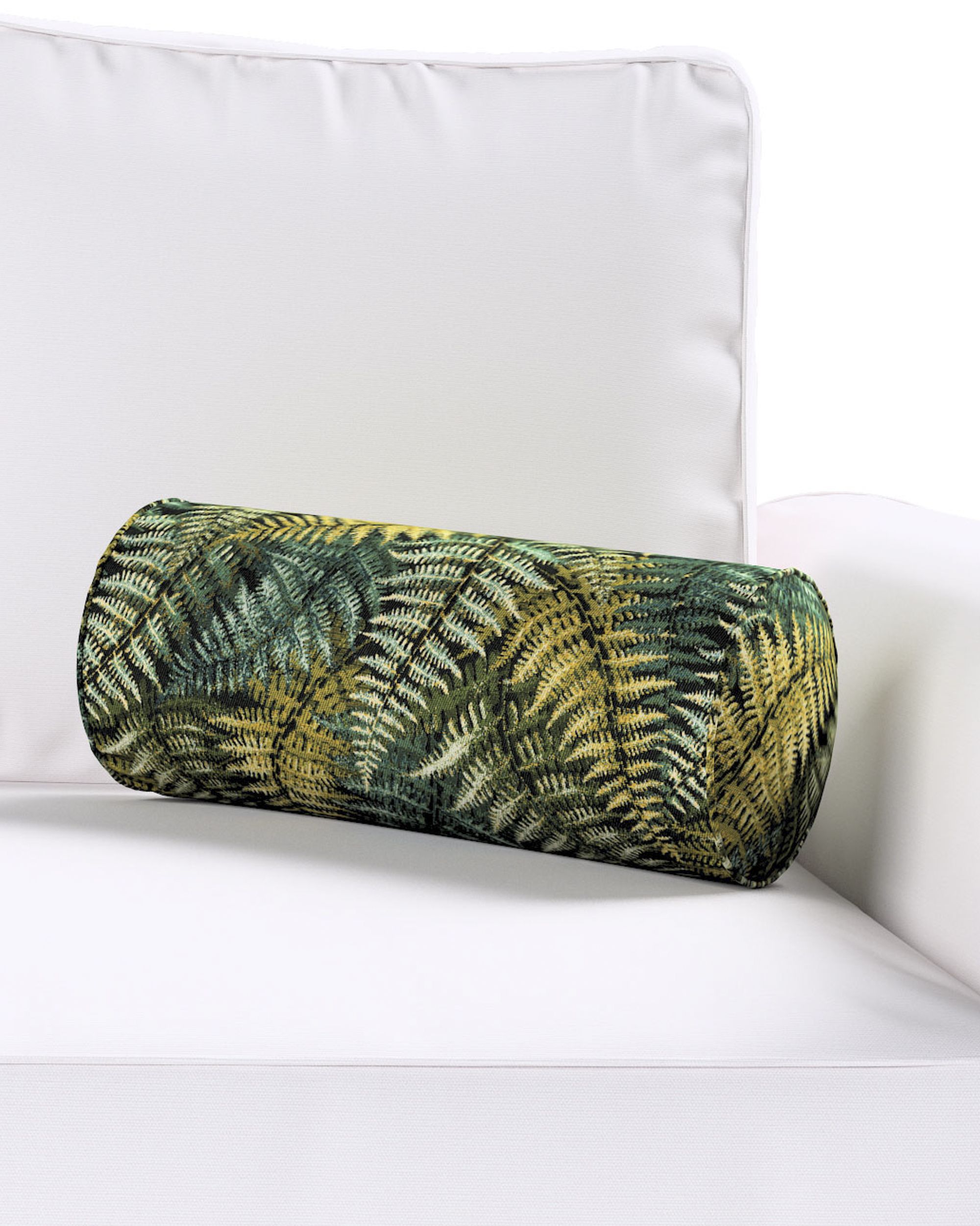 Rolkussen kleur product groen stof met structuur, met patroon (hover)