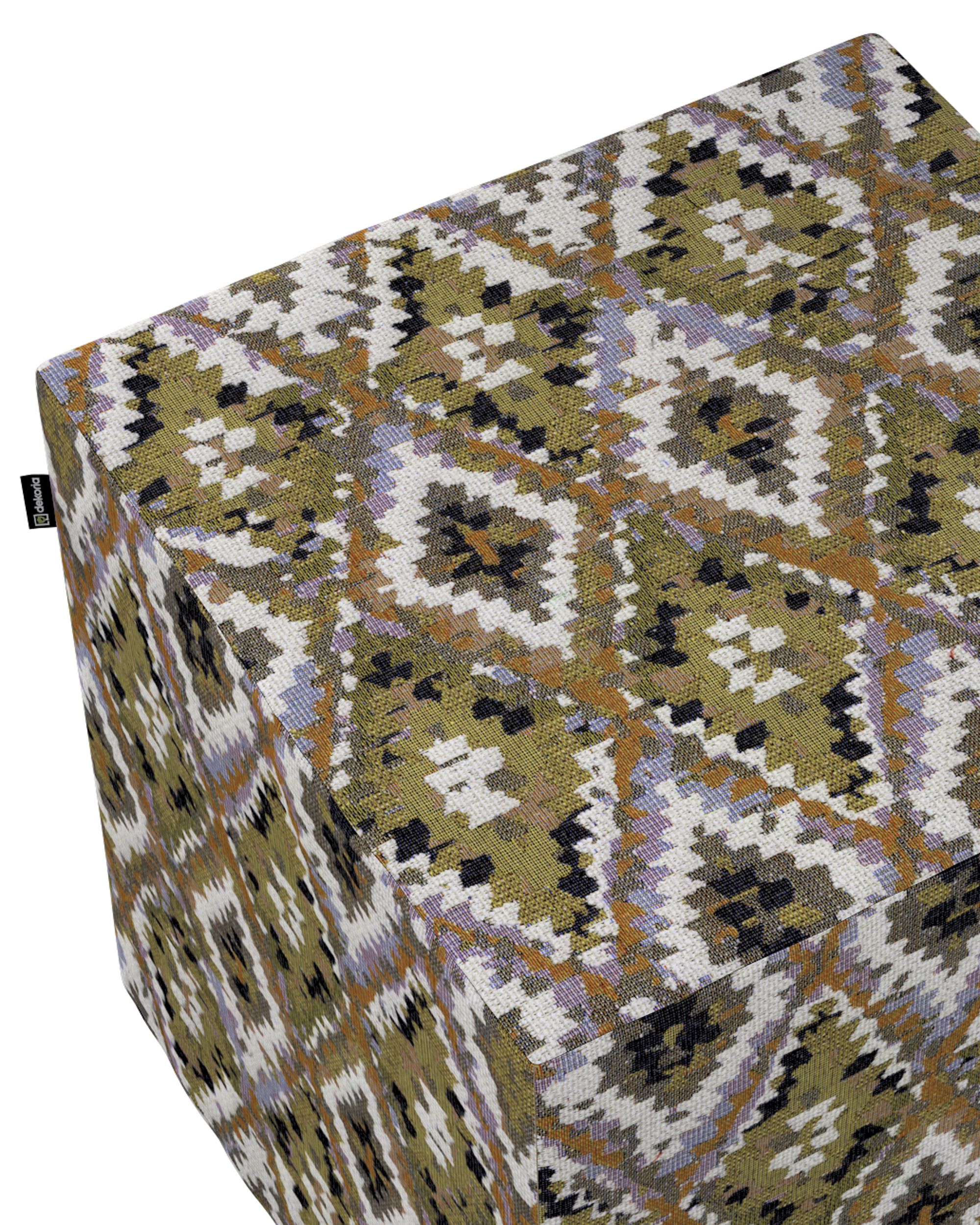Hoes voor zitkubus kleur product meerkleurig stof met structuur, met patroon (hover)