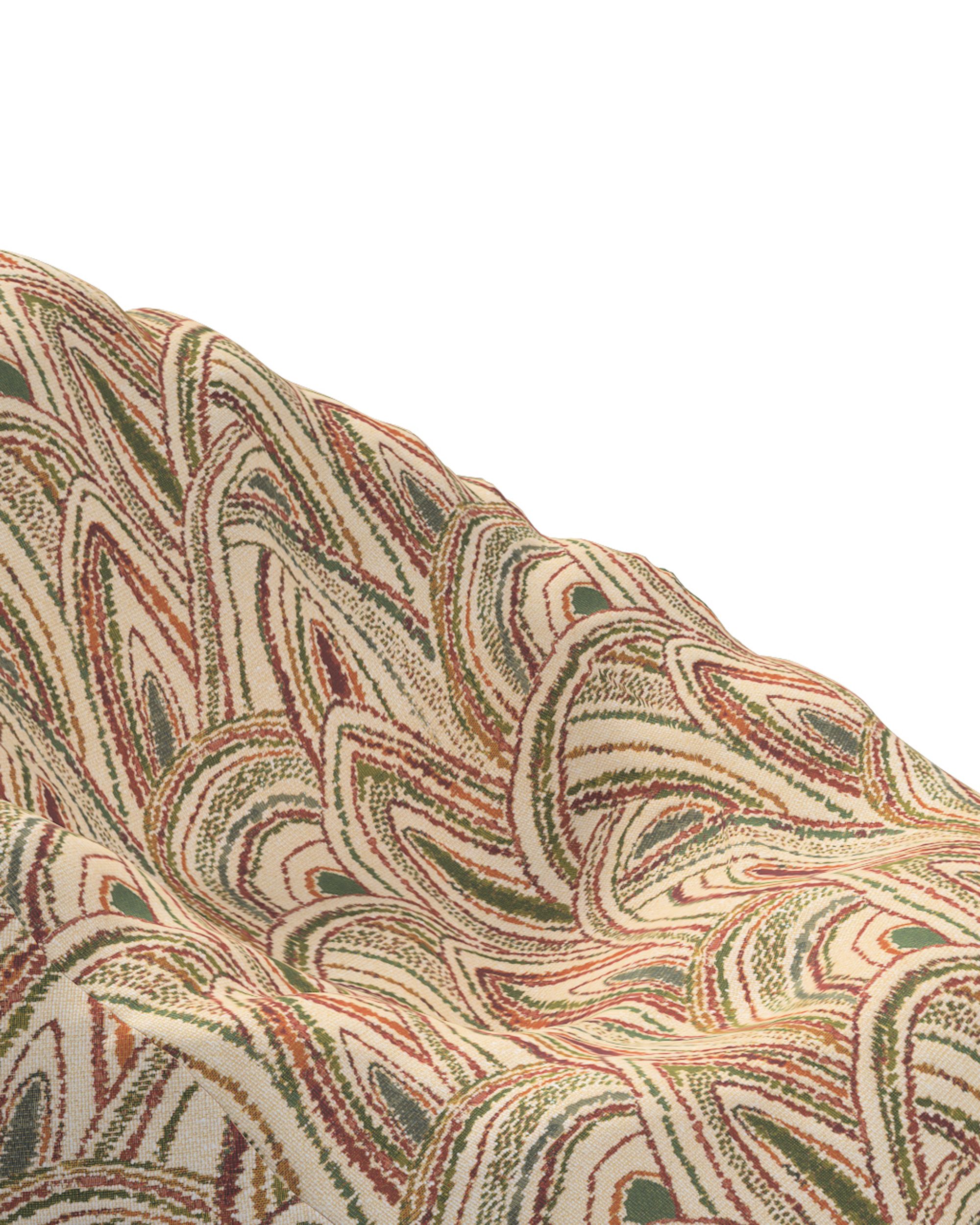 Hoes voor zitzak kleur product meerkleurig stof met structuur, met patroon (hover)