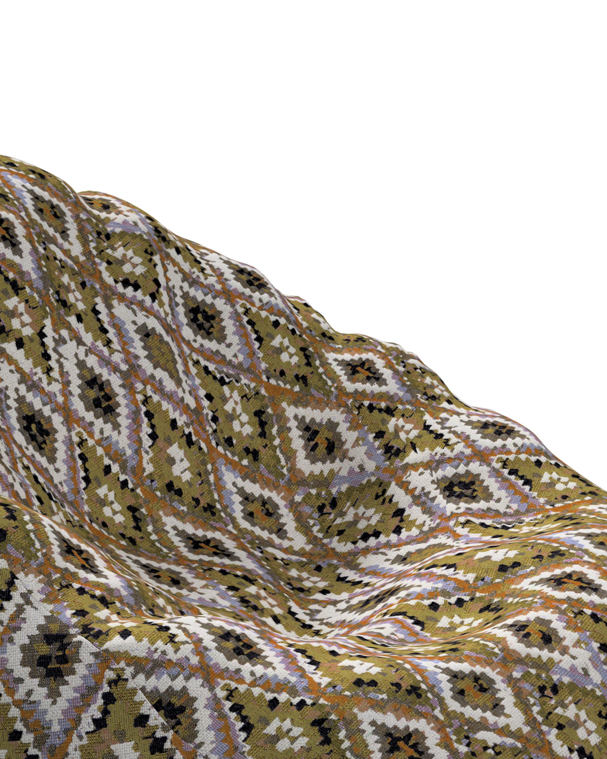 Hoes voor zitzak kleur product meerkleurig stof met structuur, met patroon (hover)