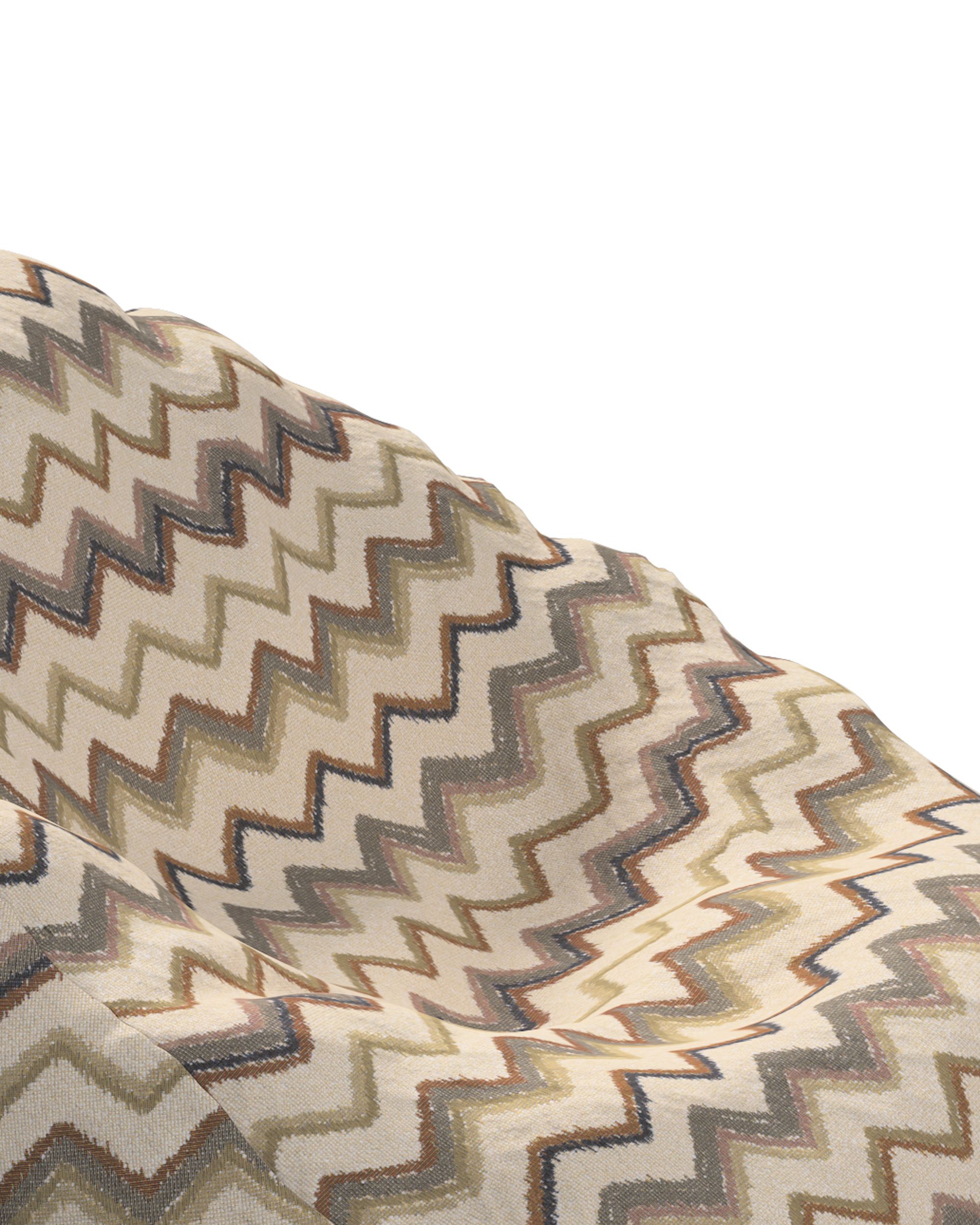 Hoes voor zitzak kleur product beige stof met structuur, met patroon (hover)
