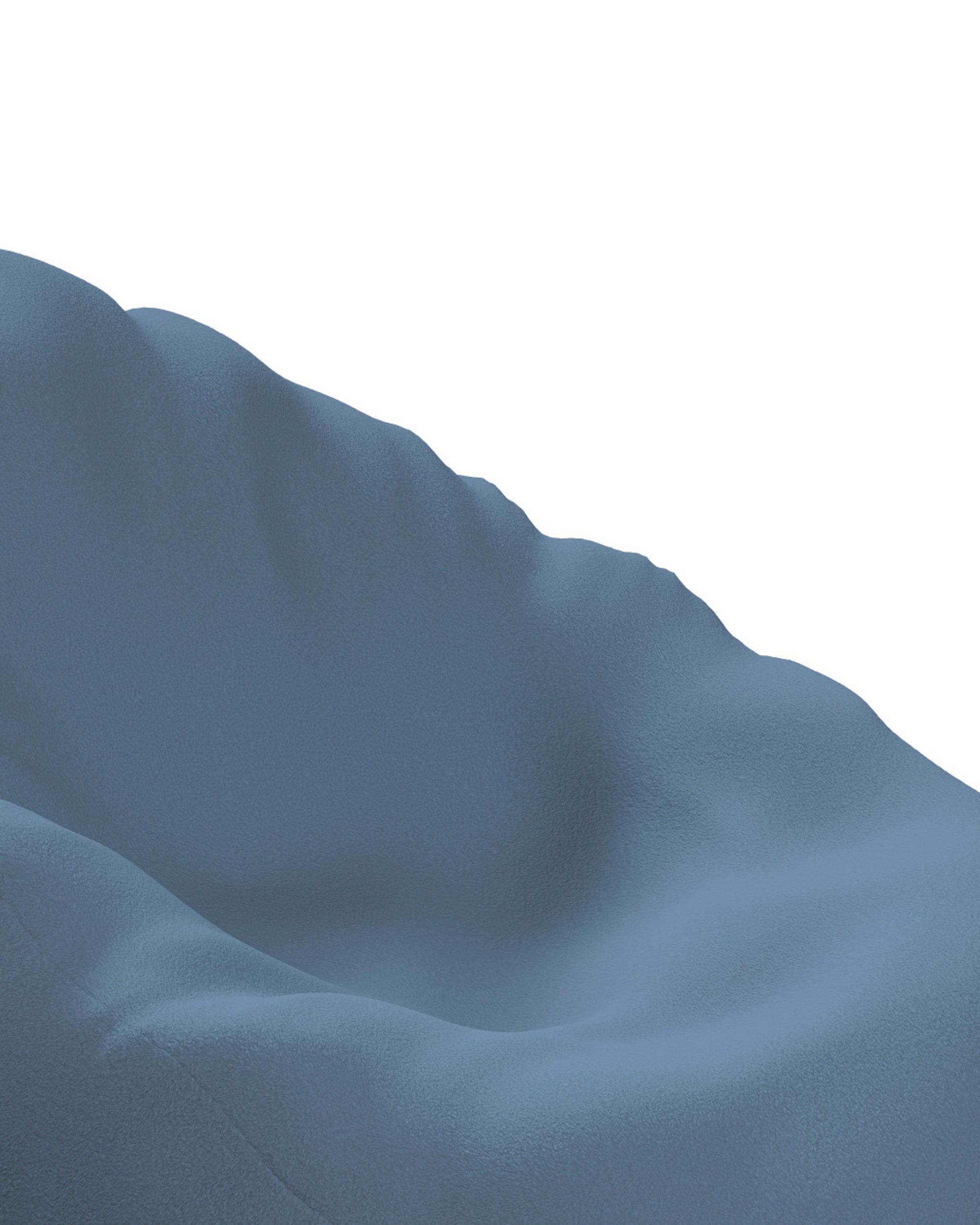 Hoes voor zitzak kleur product blauw stof met structuur (hover)
