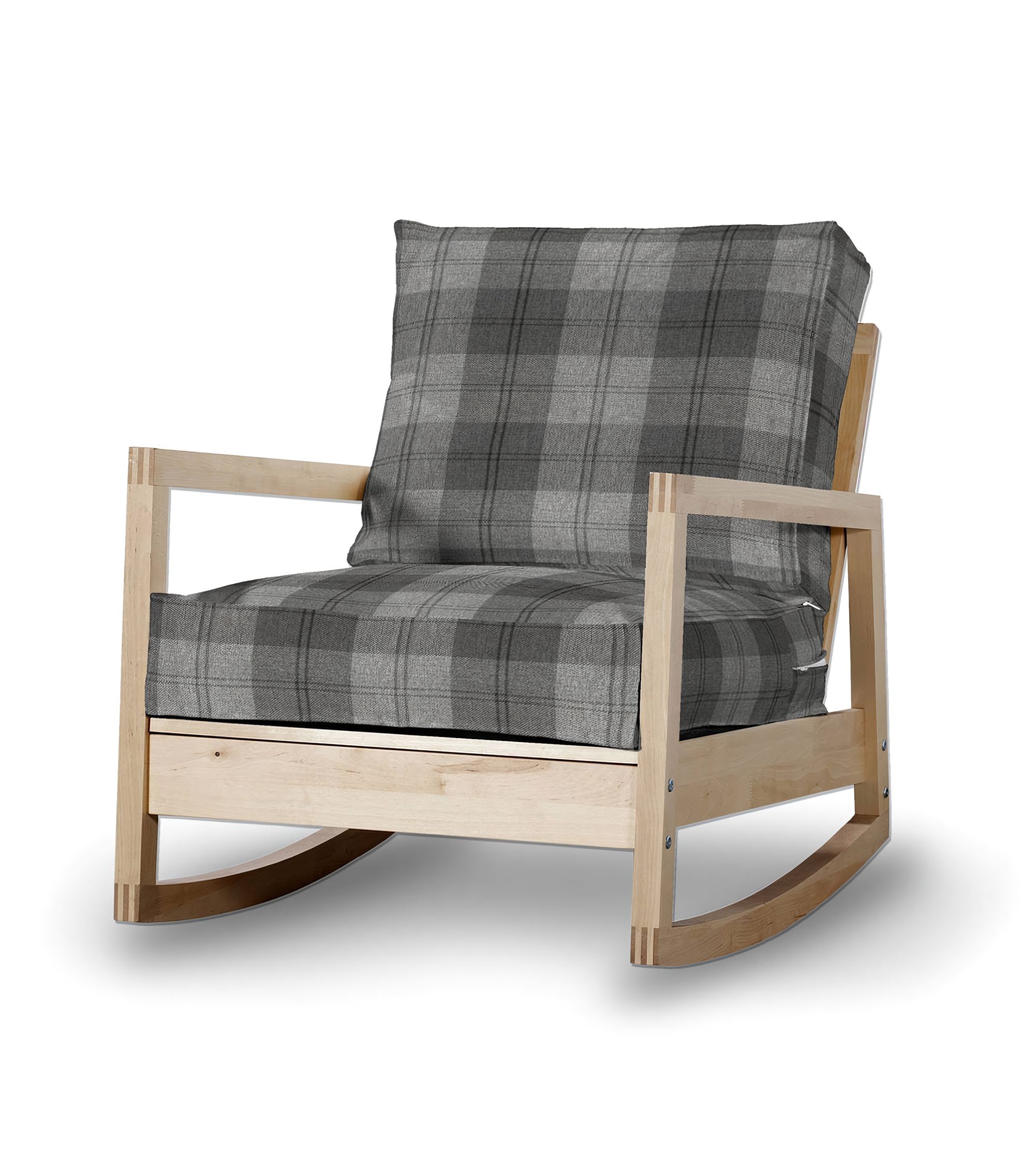 IKEA zitbankhoes voor Lillberg kleur product grijs stof met structuur, met patroon