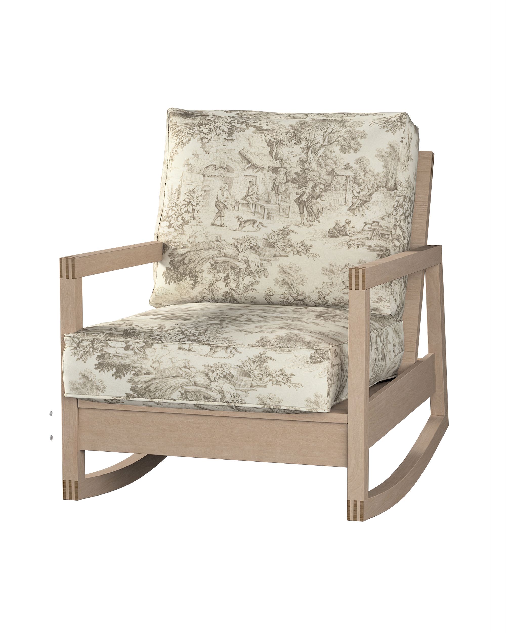 IKEA zitbankhoes voor Lillberg kleur product bruin stof met patroon