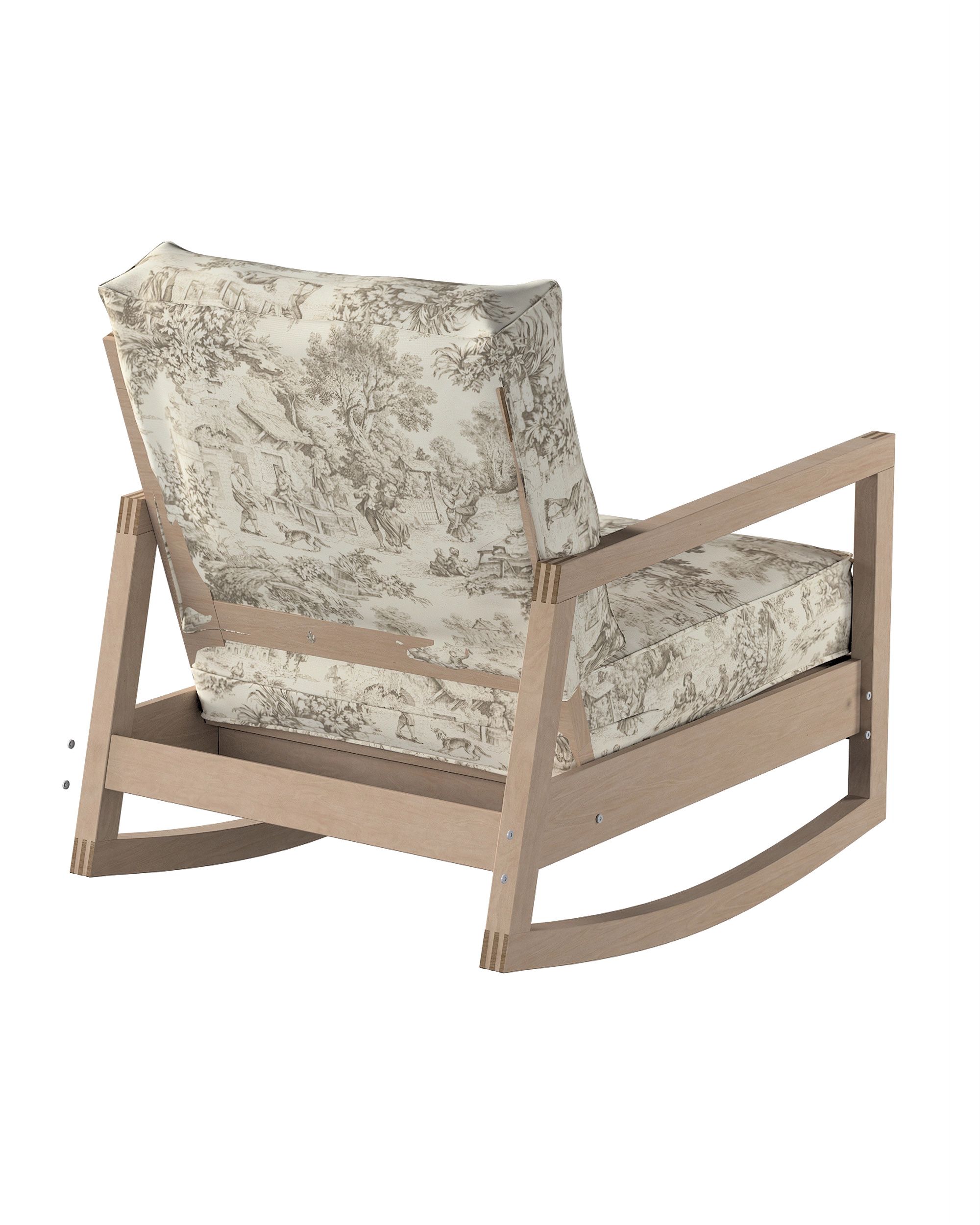 IKEA zitbankhoes voor Lillberg kleur product bruin stof met patroon (hover)