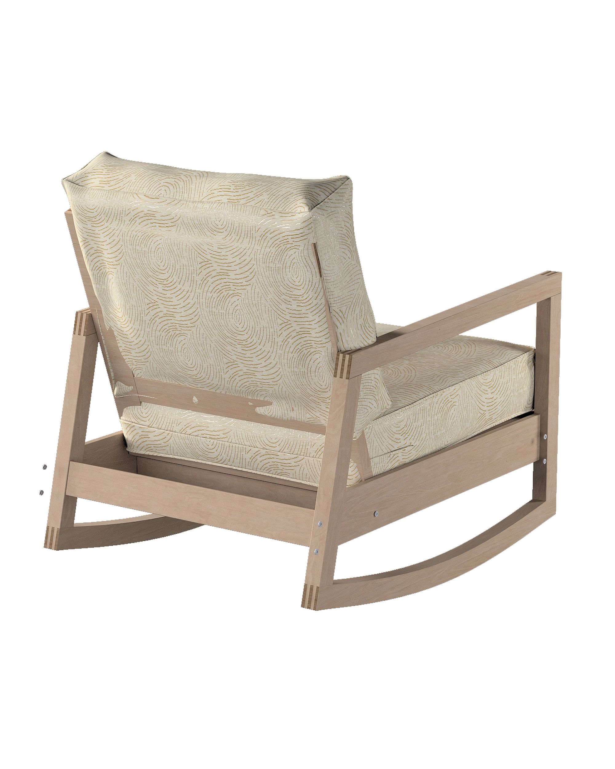 IKEA zitbankhoes voor Lillberg kleur product beige stof glanzend, met structuur, met patroon (hover)