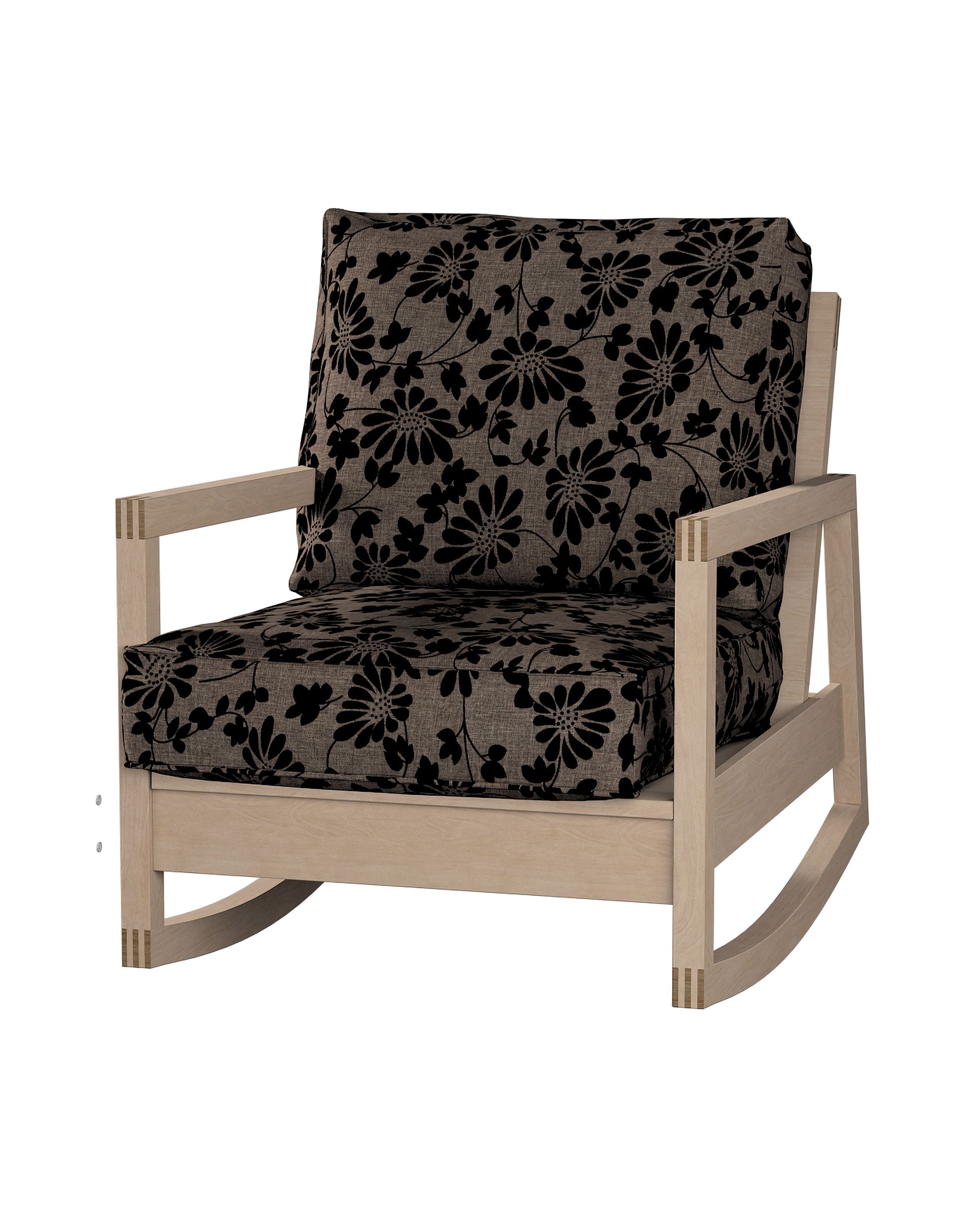 IKEA zitbankhoes voor Lillberg kleur product bruin stof met structuur, met patroon