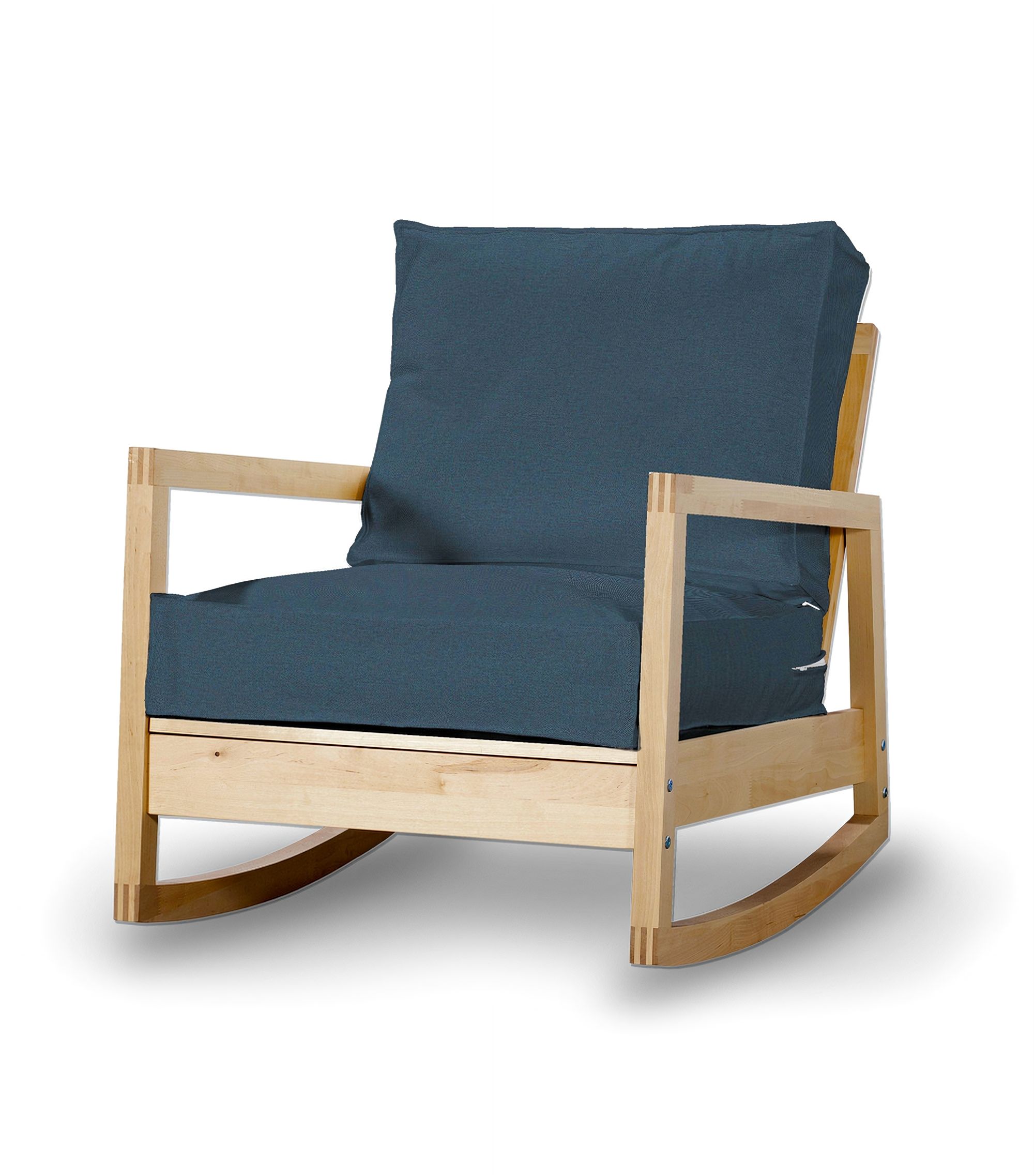 IKEA zitbankhoes voor Lillberg kleur product blauw stof met structuur