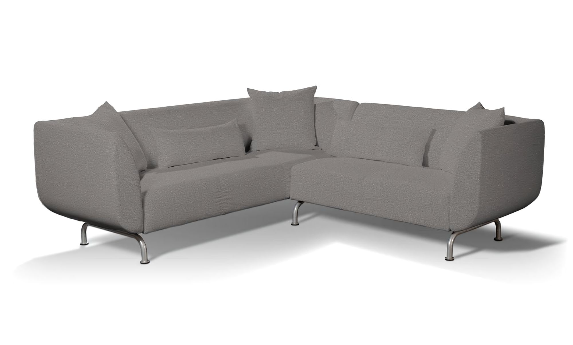 IKEA-hoes voor Strömstad 3+2-zitsbank kleur product grijs stof met structuur