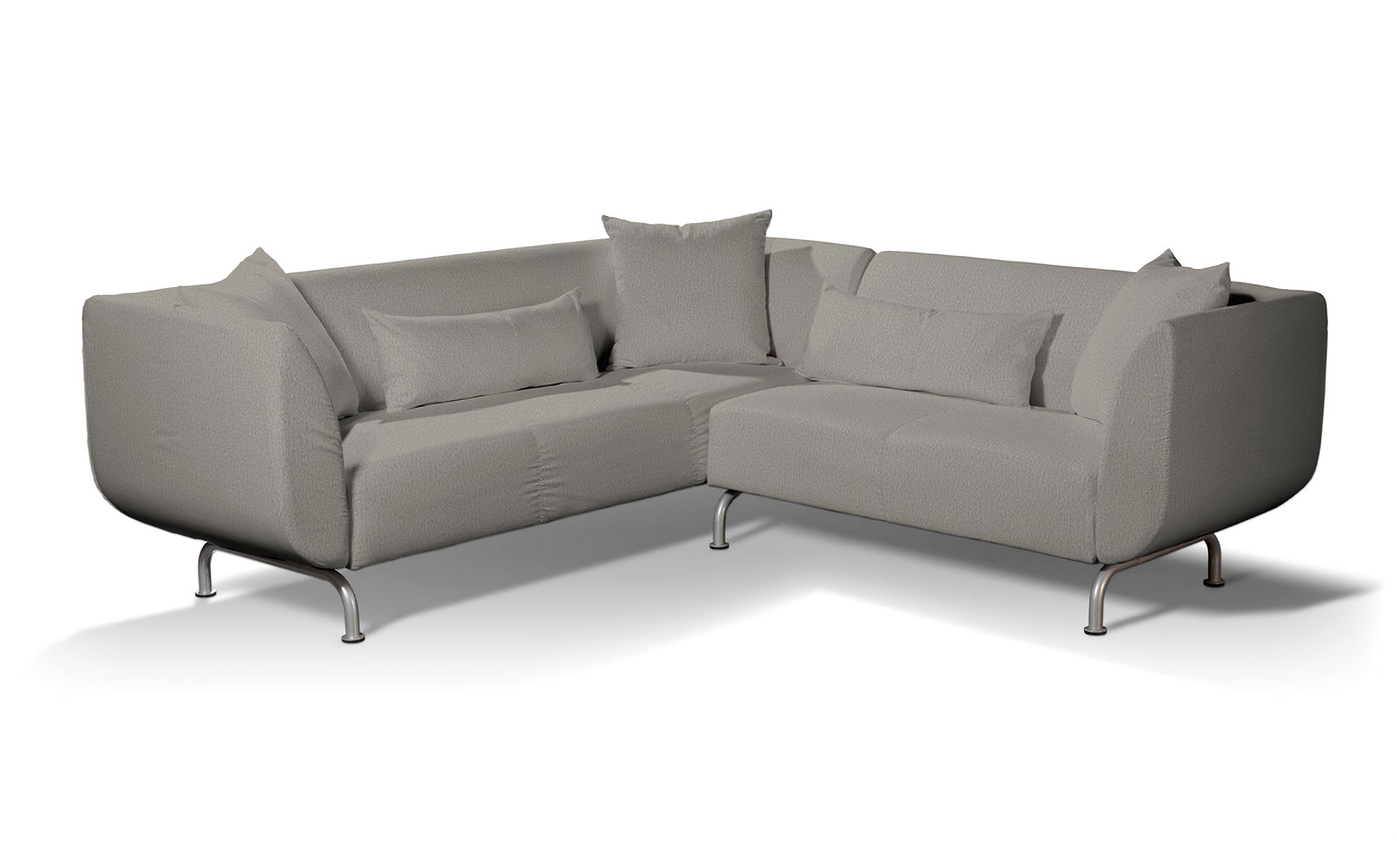 IKEA-hoes voor Strömstad 3+2-zitsbank kleur product grijs stof met structuur