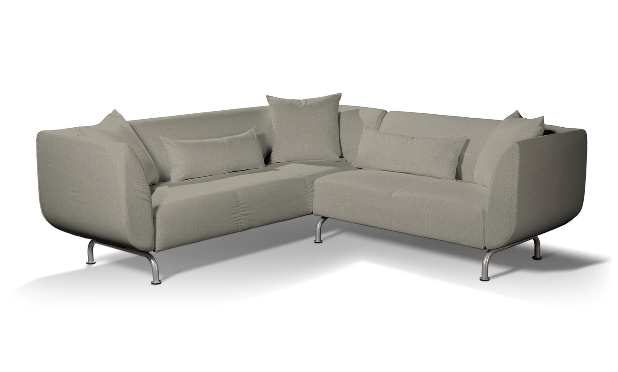 IKEA-hoes voor Strömstad 3+2-zitsbank kleur product beige stof met structuur