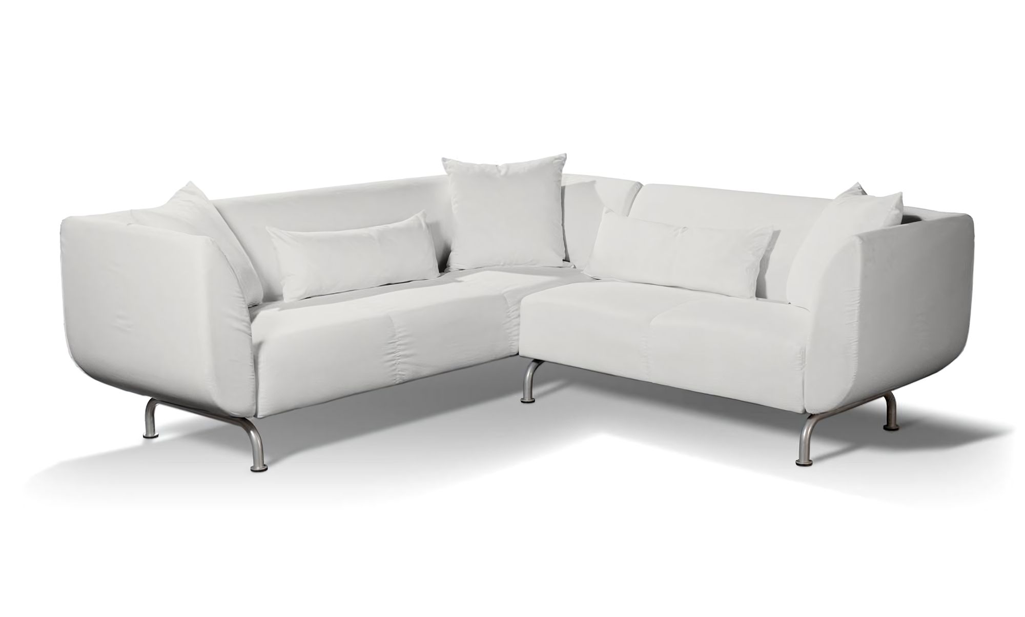 IKEA-hoes voor Strömstad 3+2-zitsbank kleur product beige stof met structuur