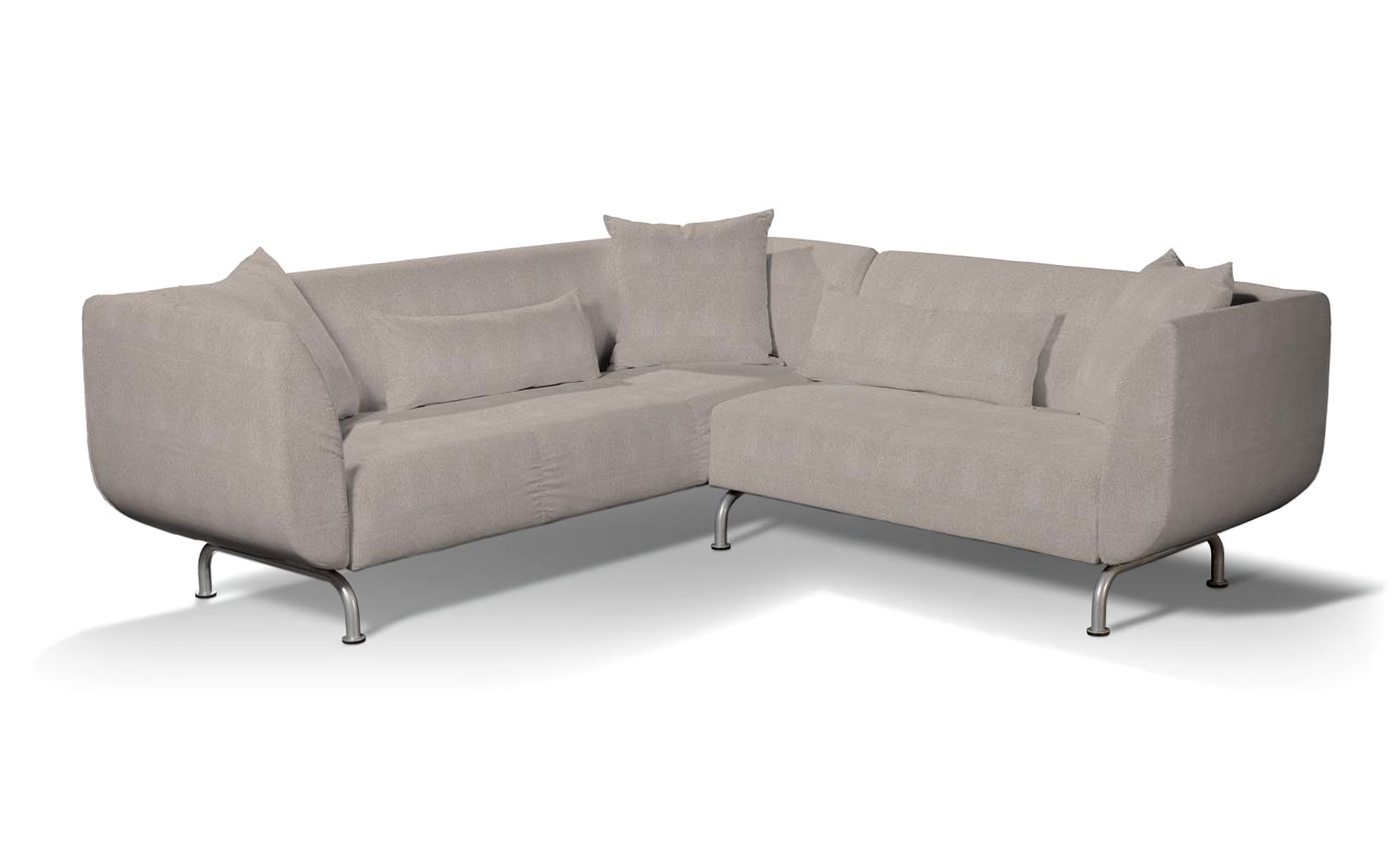 IKEA-hoes voor Strömstad 3+2-zitsbank kleur product beige stof met structuur
